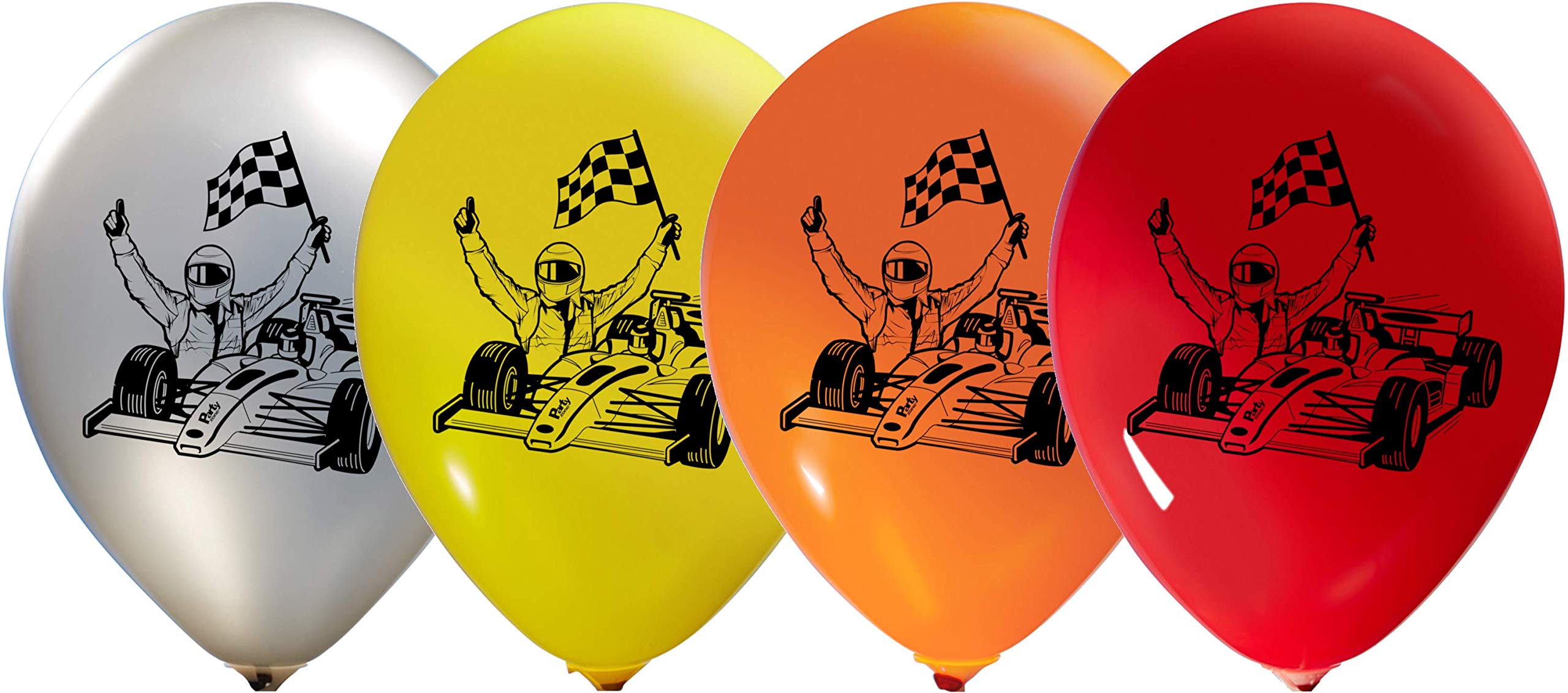 16pcs Race Car Balloons Set - 12
