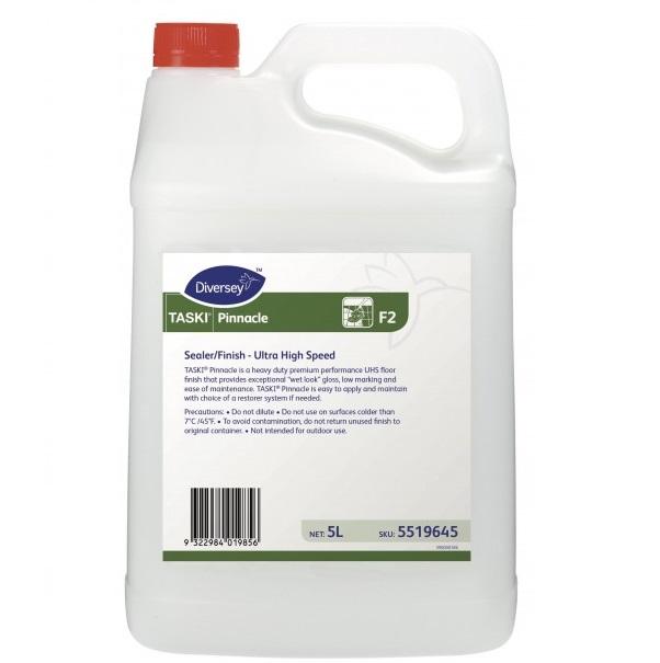 Diversey Taski Pinnacle 5Lt Floor Sealer Finish - High Gloss Protective Coating for Commercial & Industrial Floors - Ideal for Hospitals, Schools, and Shopping Malls