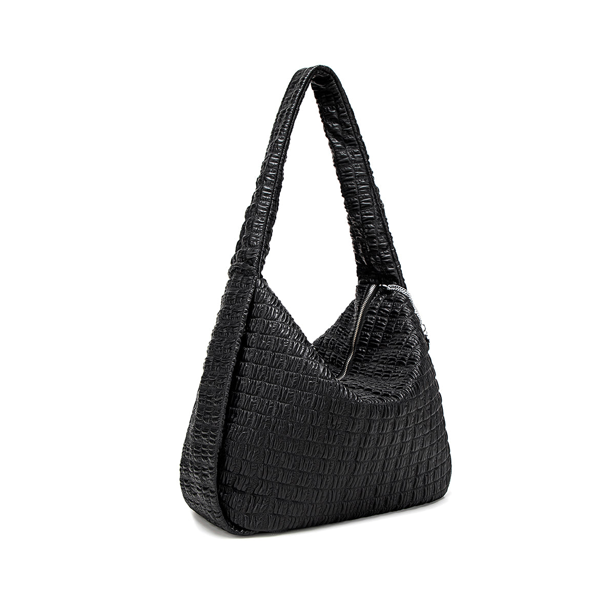 Stylish Large Waffle Shoulder Bag for Women - Trendy Crossbody Purse with Adjustable Strap - Perfect for Work, Travel & Everyday Use