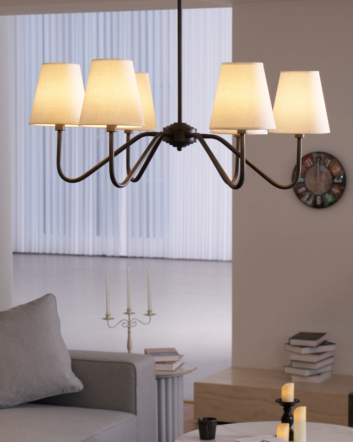 Elegant Black Crystal Chandelier - Modern Ceiling Light Fixture for Dining Room, Living Room & Bedroom Decor | Perfect for Home, Wedding & Restaurant Lighting