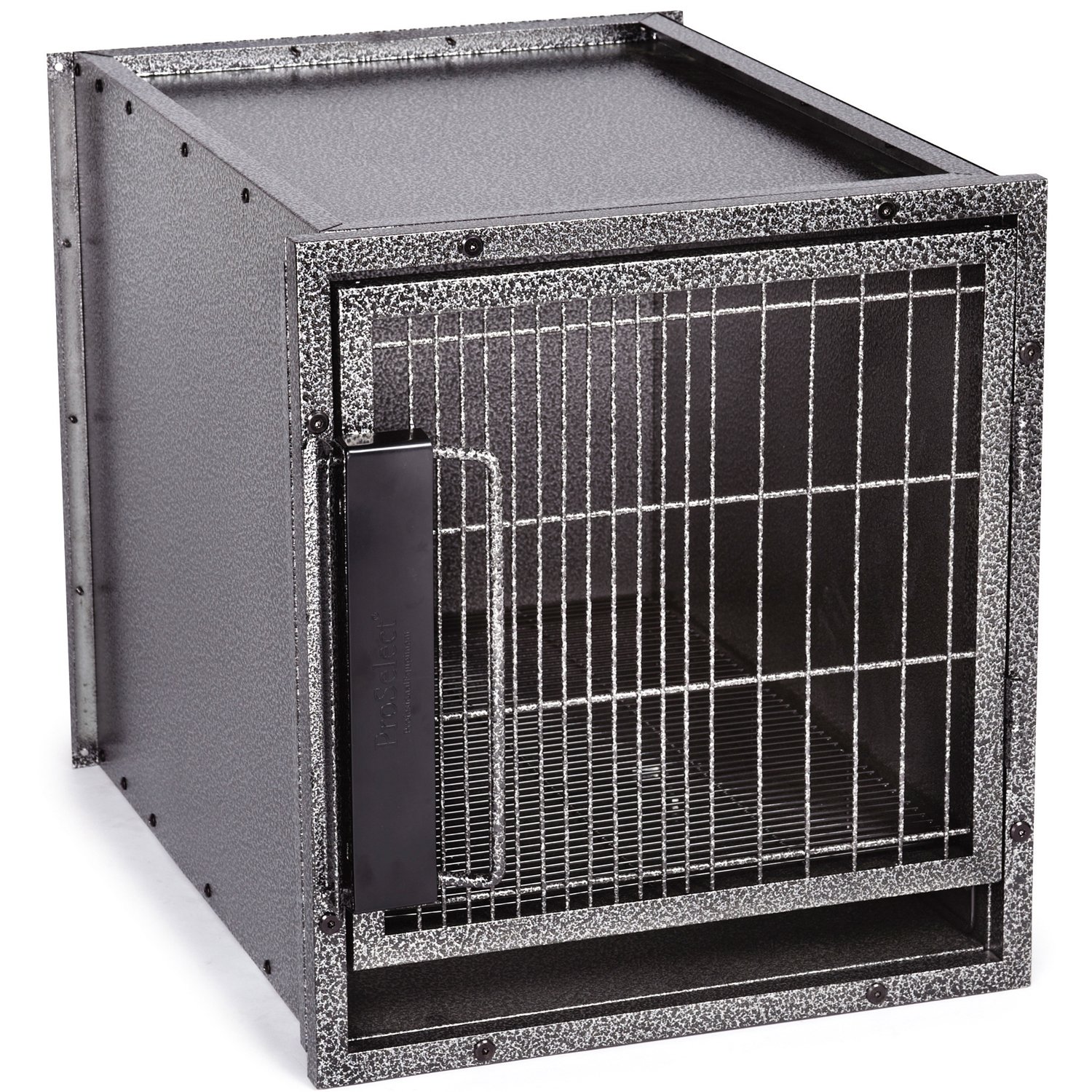 ProSelect Small Modular Dog Kennel Cage - Graphite Color, Portable & Durable Pet Crate for Home, Travel, and Outdoor Use