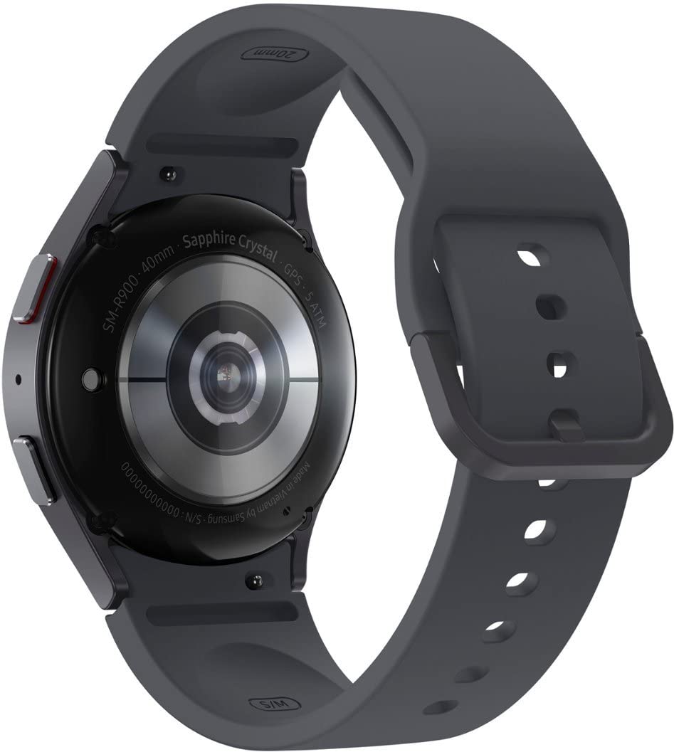 SAMSUNG Galaxy Watch 5 40mm Bluetooth Smartwatch - Body, Health & Fitness Tracker, Sleep Monitor | Improved Battery Life, Sapphire Crystal Glass, Enhanced GPS | US Version, Gray (Renewed) | Perfect for Workouts, Running & Daily Activity Tracking