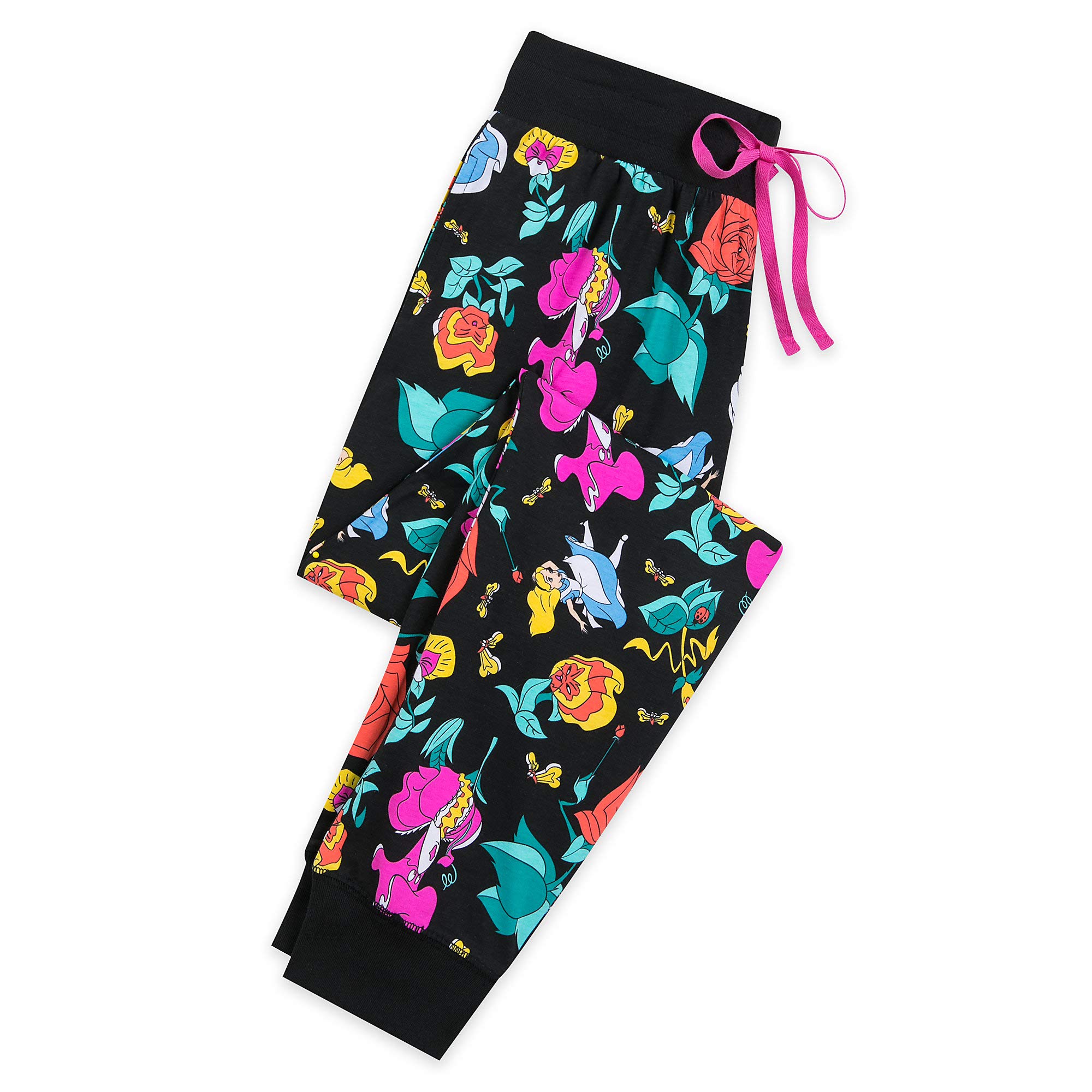 Disney Alice in Wonderland Women's Lounge Pants - Soft Cotton Sleepwear & Casual Pajama Bottoms for Home Relaxation, Movie Nights & Cosplay