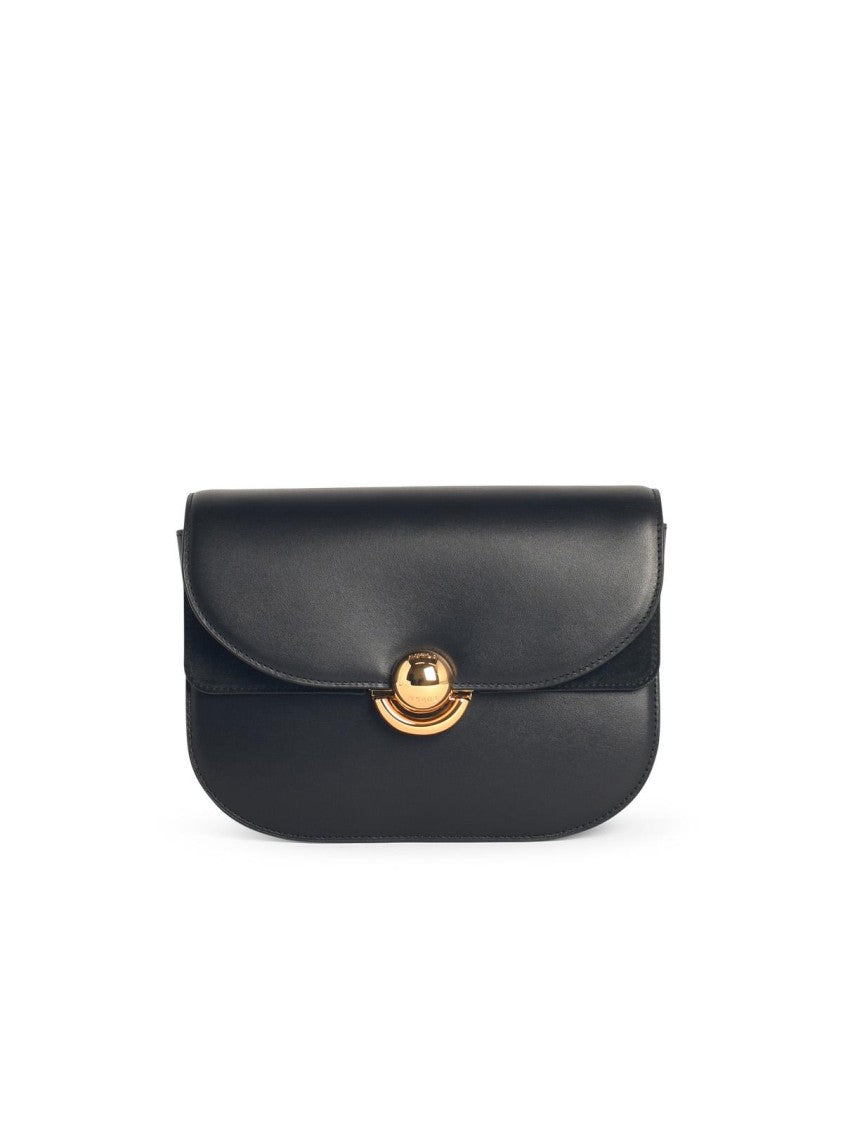 Stylish 'Sfera' Black Leather Crossbody Bag for Women - Fashionable Shoulder Purse for Everyday Use, Work, Travel & Date Nights