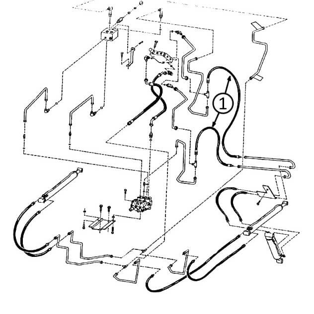Bobcat 463 & 463F Hydraulic Hose Replacement - Pivot to Tilt Cylinders Hose Kit for Skid Steer Loaders - Heavy Duty Construction Equipment Parts for Excavation & Landscaping Work