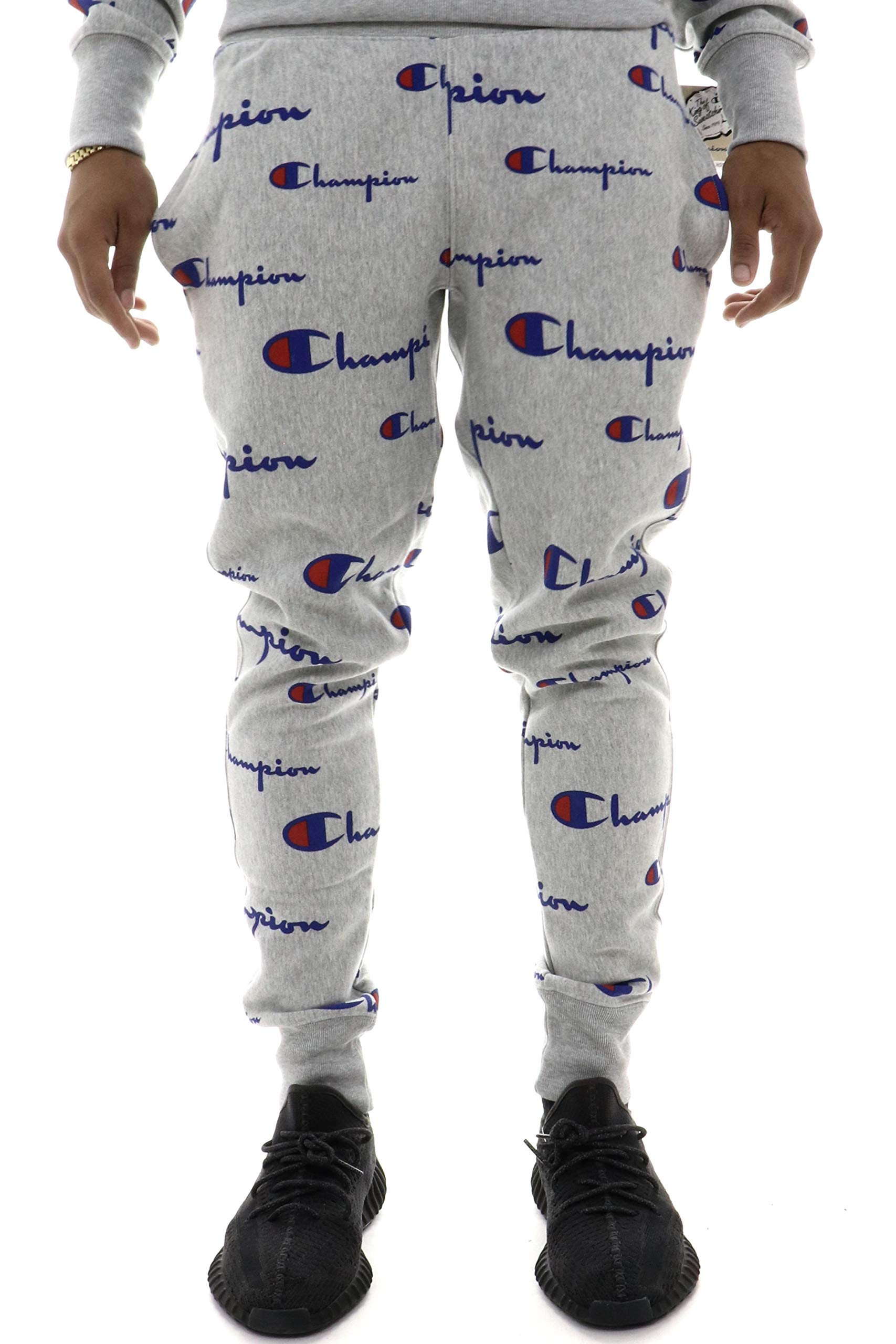 Champion Reverse Weave Fleece Joggers for Men - Heavyweight Cotton Sweatpants with 30.5