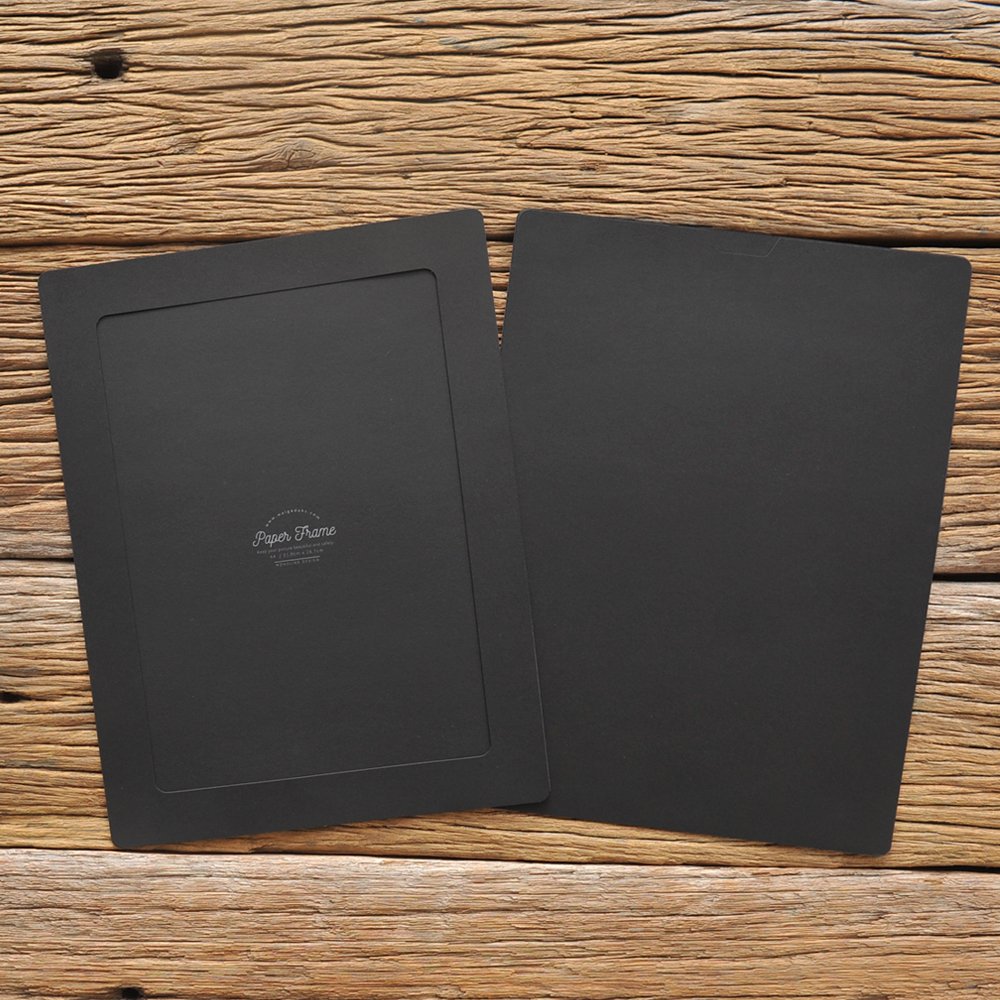Monolike A4 Black Paper Photo Frames 10 Pack - Perfect for A4 Pictures | Wall Decor, Office Display, Home Gallery & Scrapbooking