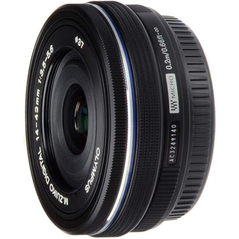 Olympus OM System M.Zuiko Digital 14-42mm f/3.5-5.6 EZ Pancake Lens for Mirrorless Cameras - Compact Zoom Lens for Travel, Vlogging & Everyday Photography