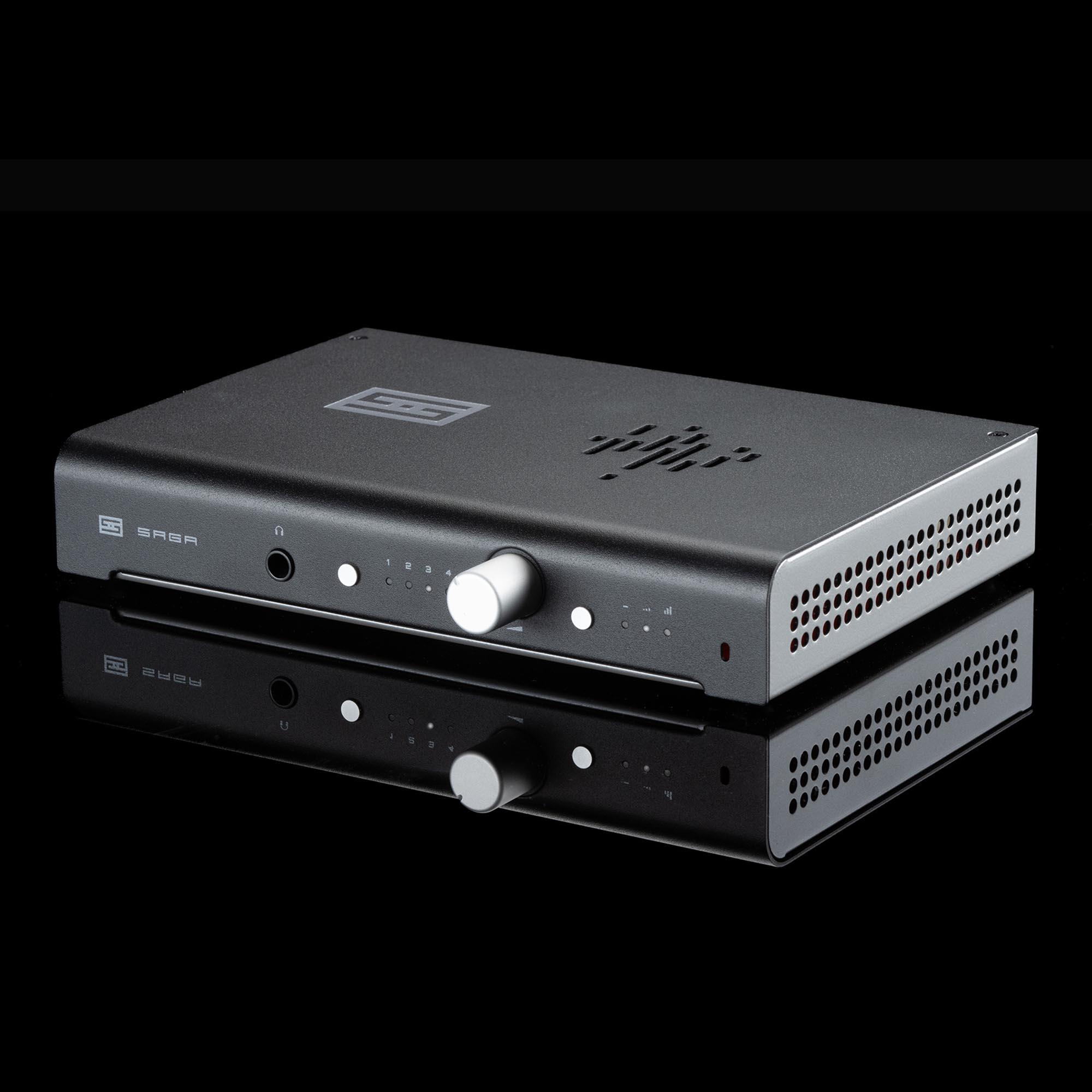 Schiit Audio Saga 2F Black Stereo Preamplifier - High-End Audio Preamplifier for Home Theater & Music Systems - Perfect for Audiophiles & Recording Studios