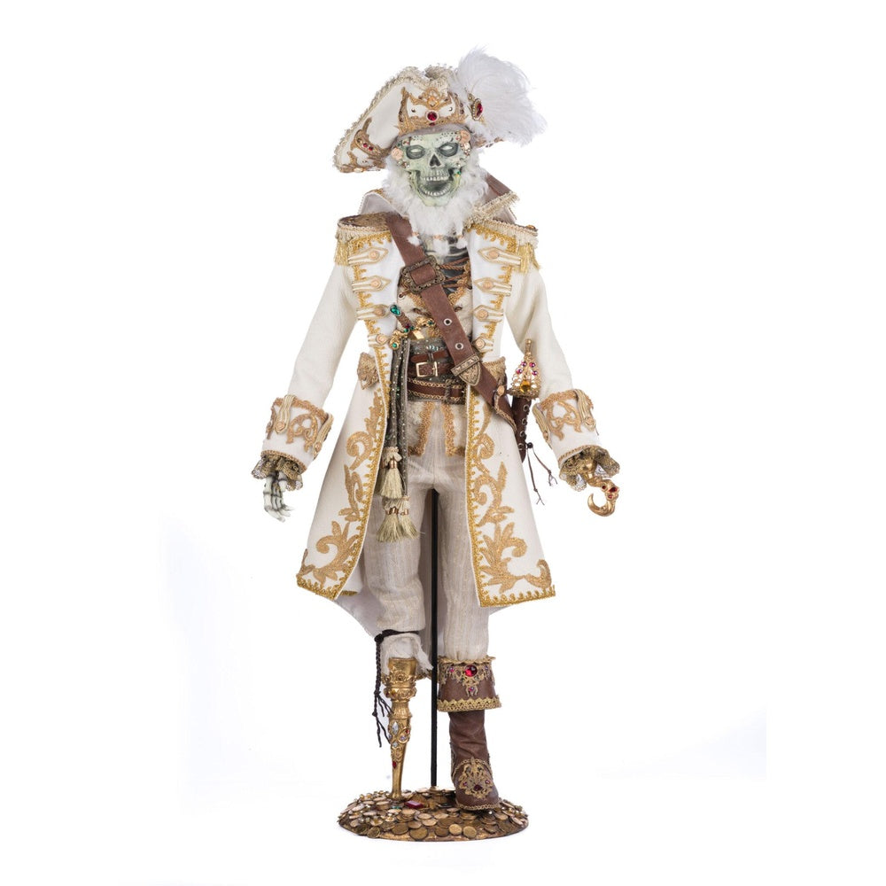 Captain Skully Swashbuckler Pirate Costume by Katherine's Collection - Perfect for Halloween, Cosplay & Pirate Themed Parties
