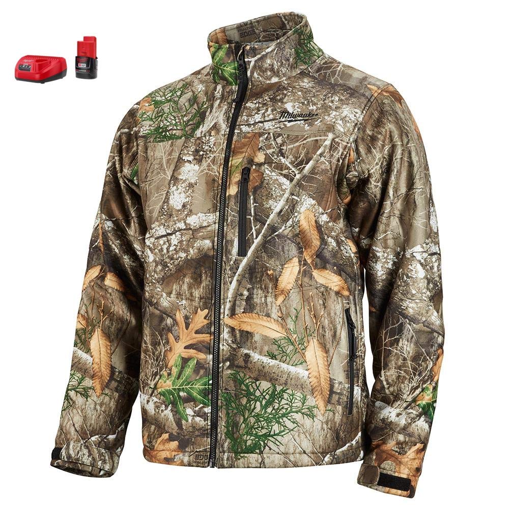 Milwaukee Men's Camo Hoodie - All-Season Warm Fleece Pullover, Medium Size, Regular Fit for Outdoor Work & Hunting | Perfect for Camping, Hiking & Casual Wear