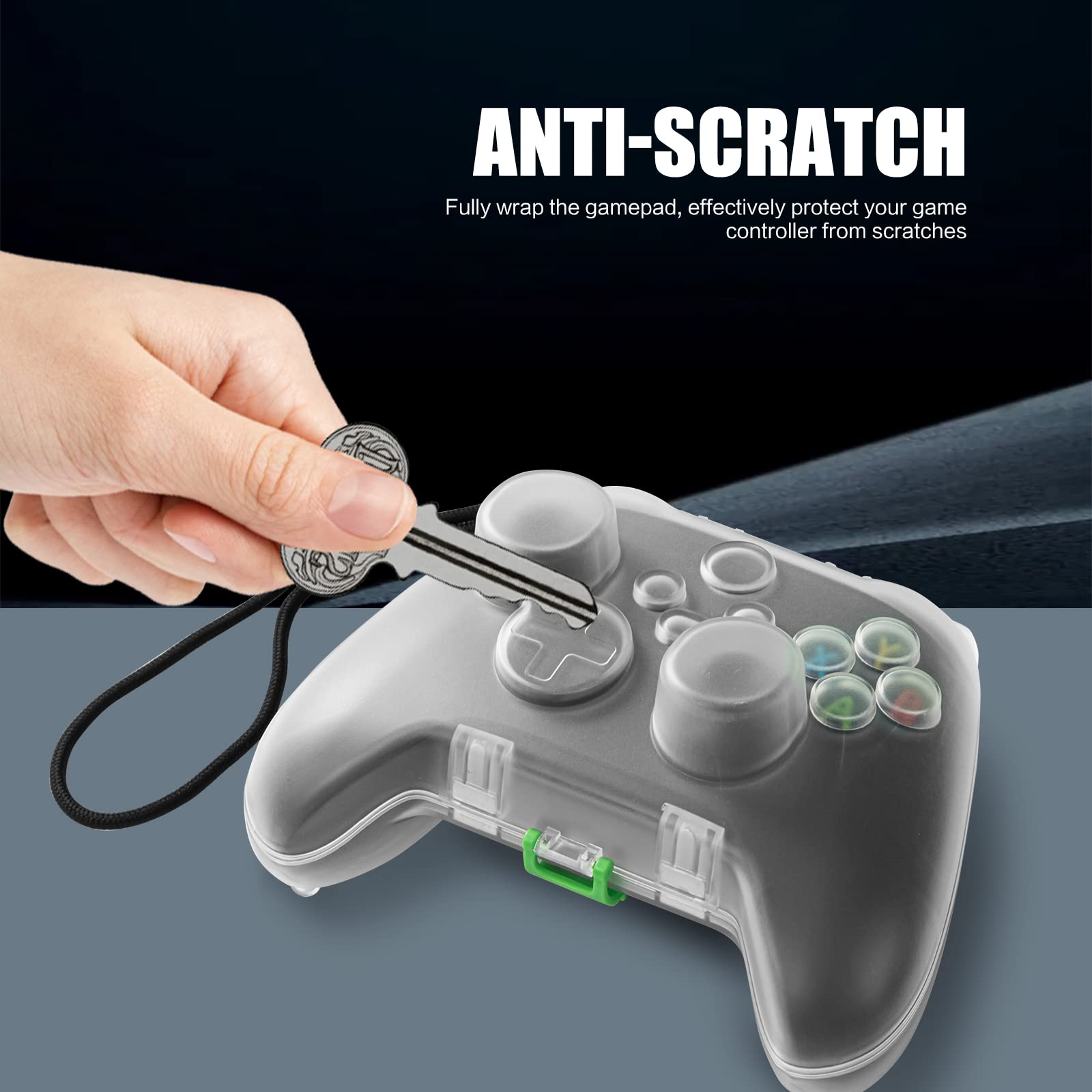 Xbox Series X/S Controller Case - Clear Hard Shell Storage Box for Gaming Accessories