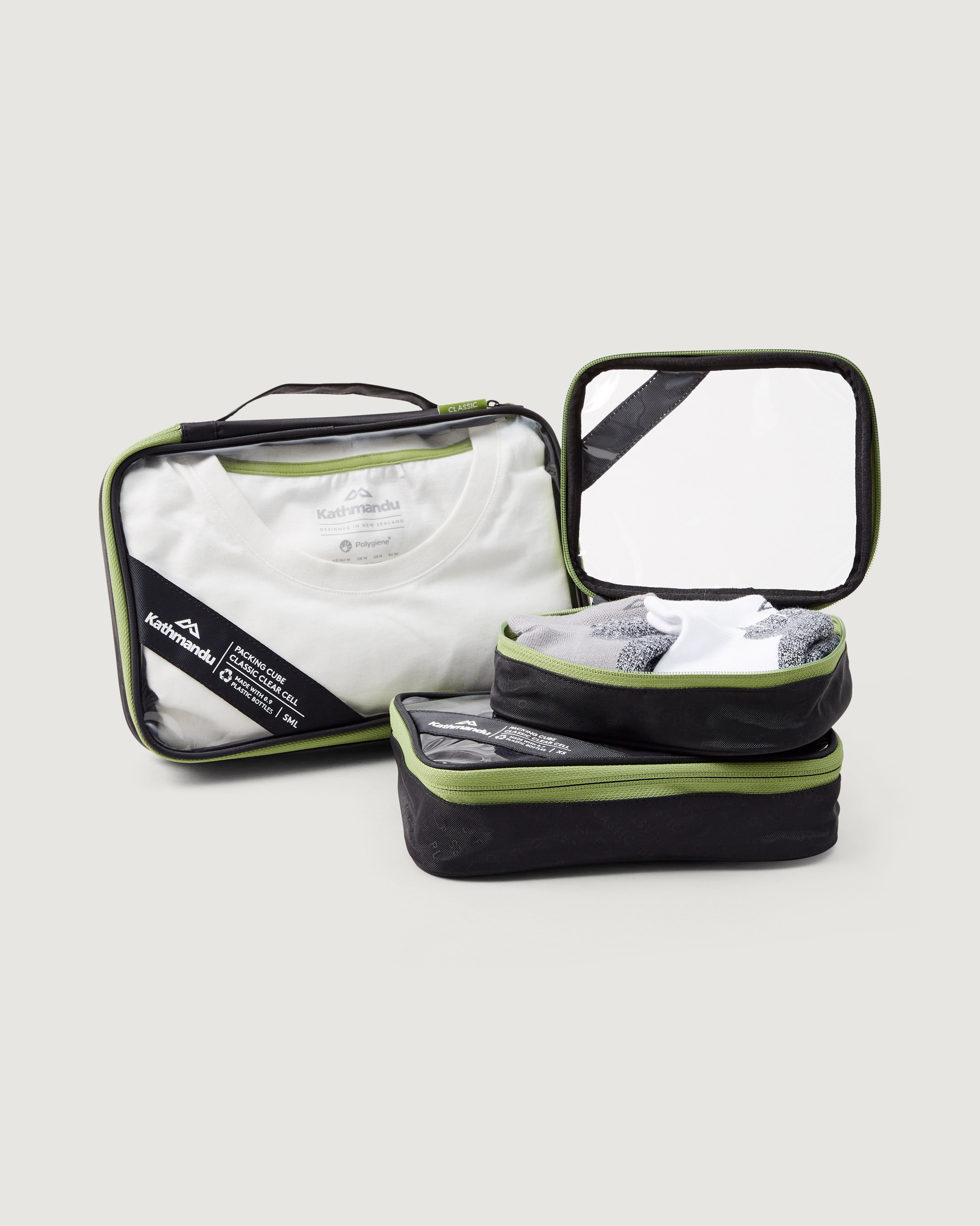 Premium 3-Pack Clear Packing Cubes for Travel - Durable & Lightweight Organizers for Clothes, Toiletries & Accessories - Perfect for Suitcases, Backpacks & Carry-Ons