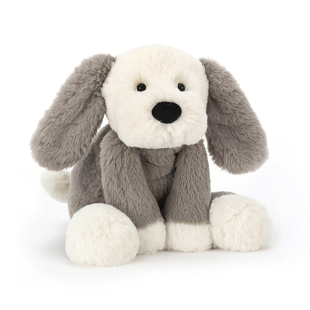 Jellycat Smudge Puppy Soft Plush Stuffed Animal Toy - Cute & Cuddly Dog for Kids, Babies & Gift Giving - Perfect for Nursery Decor, Birthday Presents & Comfort Companions