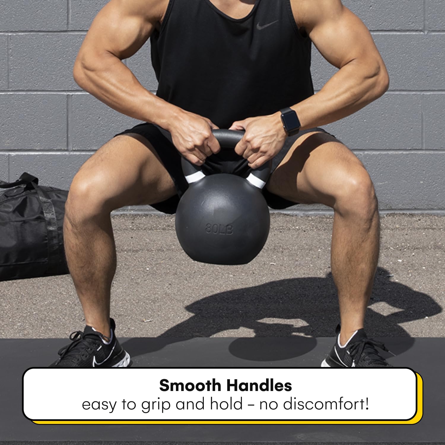Kettlebell Kings Powder Coated Kettlebell Weights 5-90 LB - Premium Gym Equipment for Strength Training | Durable Coating for Enhanced Grip & Rust Resistance | Ideal for Home Workouts, CrossFit & Functional Fitness Training (Men & Women)