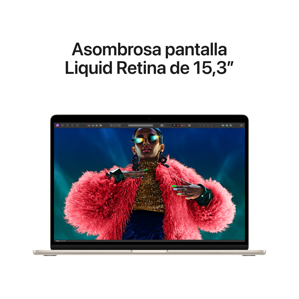 Apple MacBook Air 15-inch with M3 Chip - 8-Core CPU, 10-Core GPU, 512GB SSD Storage - Starlight White - Perfect for Work, Study & Creative Projects
