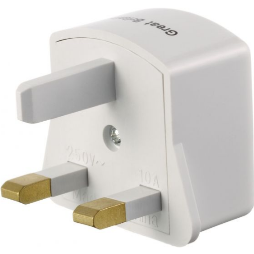 UK Non-Grounded Travel Adapter Plug - Universal Power Converter for Europe, Asia, Africa - Perfect for Laptops, Phones & Small Appliances While Traveling Abroad