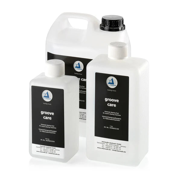 Clearaudio Groove Care Record Cleaning Fluid - 1.0 Liter | Vinyl Record Cleaner Solution for LP & 12