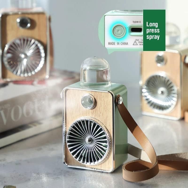 Mini Fan with 3 Speed Settings - USB Rechargeable Bladeless Neck Fan for Cooling - Portable & Silent Personal Fan for Travel, Office, Home, Outdoor Use - Perfect for Summer, Workouts, and Hot Weather