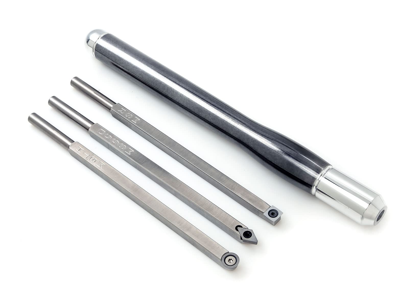 3-Piece Carbide Woodturning Tools Set for Wood Lathe - DIY Woodworking