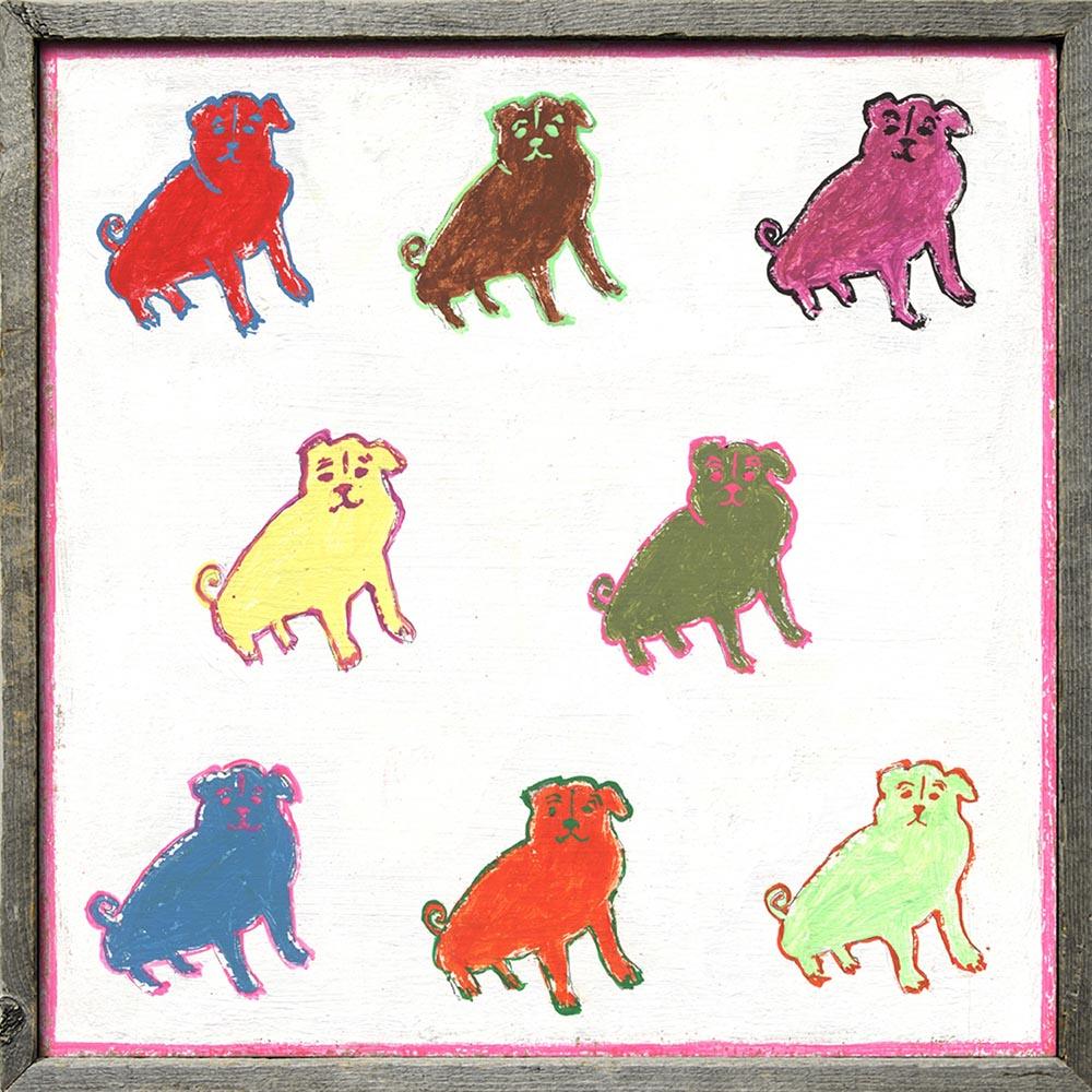 Cute Pug Love Art Print - Dog Lover Wall Decor for Home, Office & Gifts