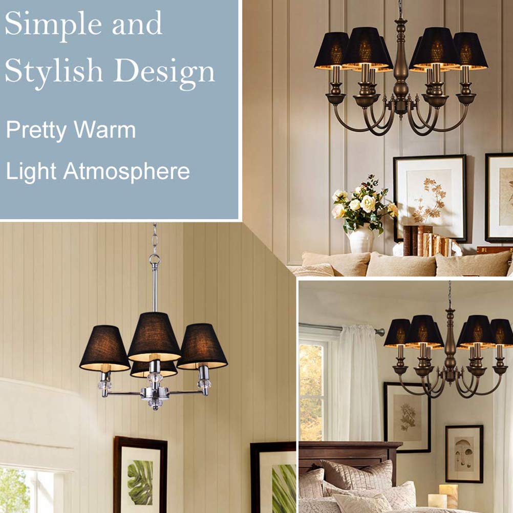Small Cloth Lampshade - Bubble Style Replacement Shade for Table Lamps, Sconce & Ceiling Lights - E27 Base Desktop Keg Lamp Cover | Perfect for Bedroom, Living Room & Office Lighting Decor