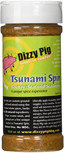 Dizzy Pig BBQ Tsunami Spin Rub Spice - 7.6 oz | All-Purpose Seasoning for Grilling, Smoking & Roasting | Perfect for Ribs, Chicken, Steak & Seafood