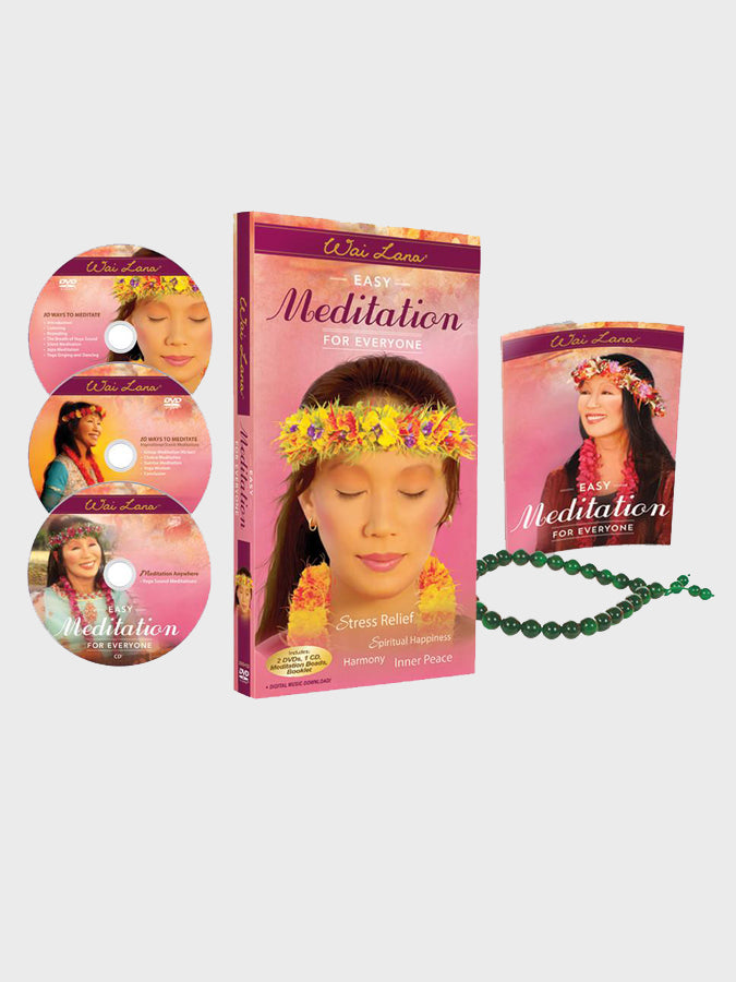 Wai Lana Easy Meditation for Beginners - 3 DVD Set for Stress Relief & Mindfulness Practice | Home Yoga & Meditation Studio Essential