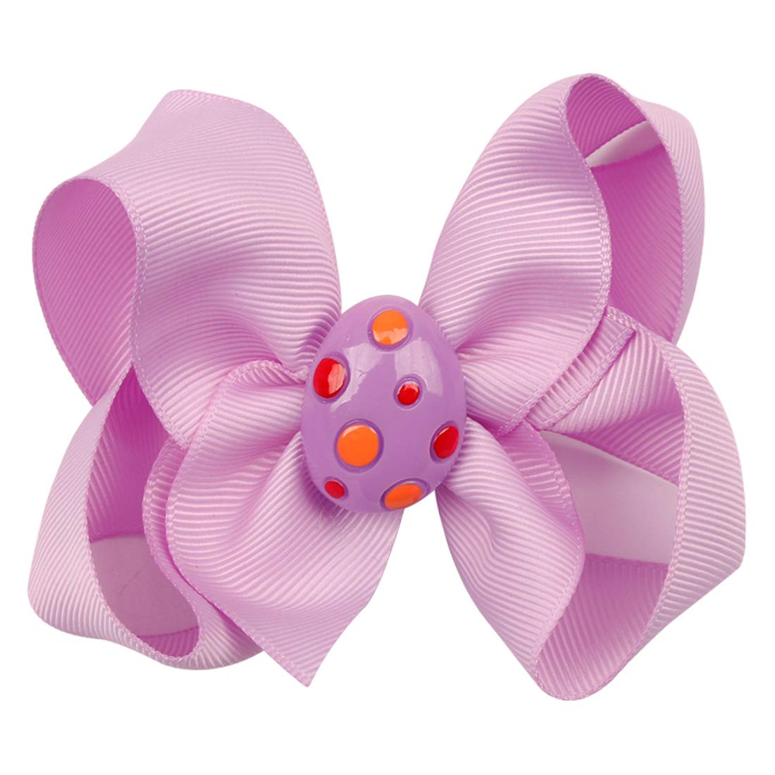 Baby Girls Hair Bows - Easter Hair Accessories Clips for Toddlers & Kids (Lavender) | Perfect for Easter Outfits, Birthday Parties & Photo Shoots
