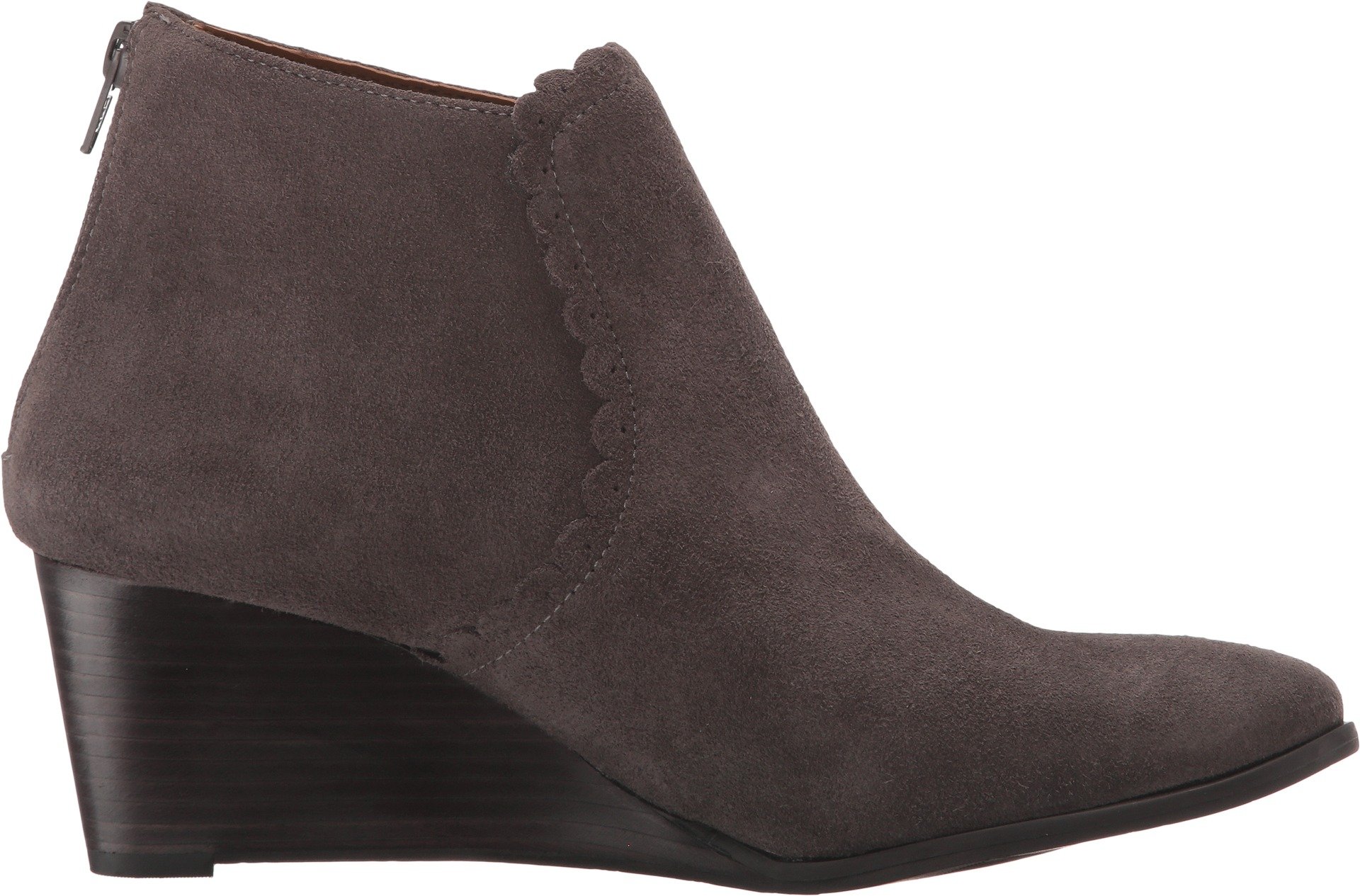 Jack Rogers Women's Emery Suede Dark Grey Boots Size 10 M - Comfortable Ankle Booties for Fall & Winter Fashion | Perfect for Office, Date Night & Casual Outings