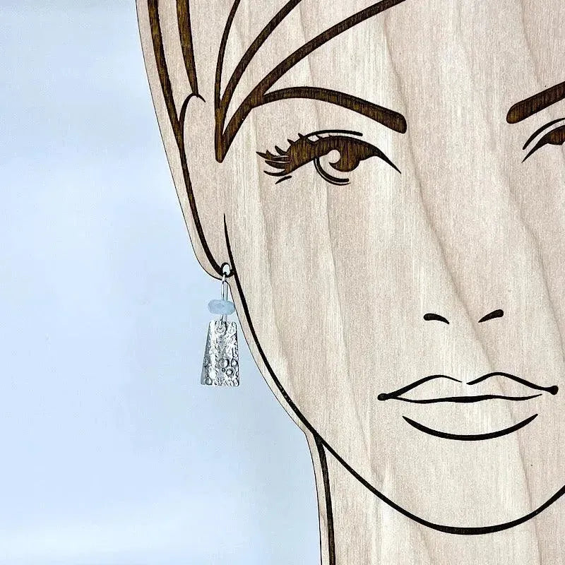 Sterling Silver Aquamarine Earrings for Women - Dainty March Birthstone Jewelry - Perfect for Birthdays, Weddings & Everyday Wear