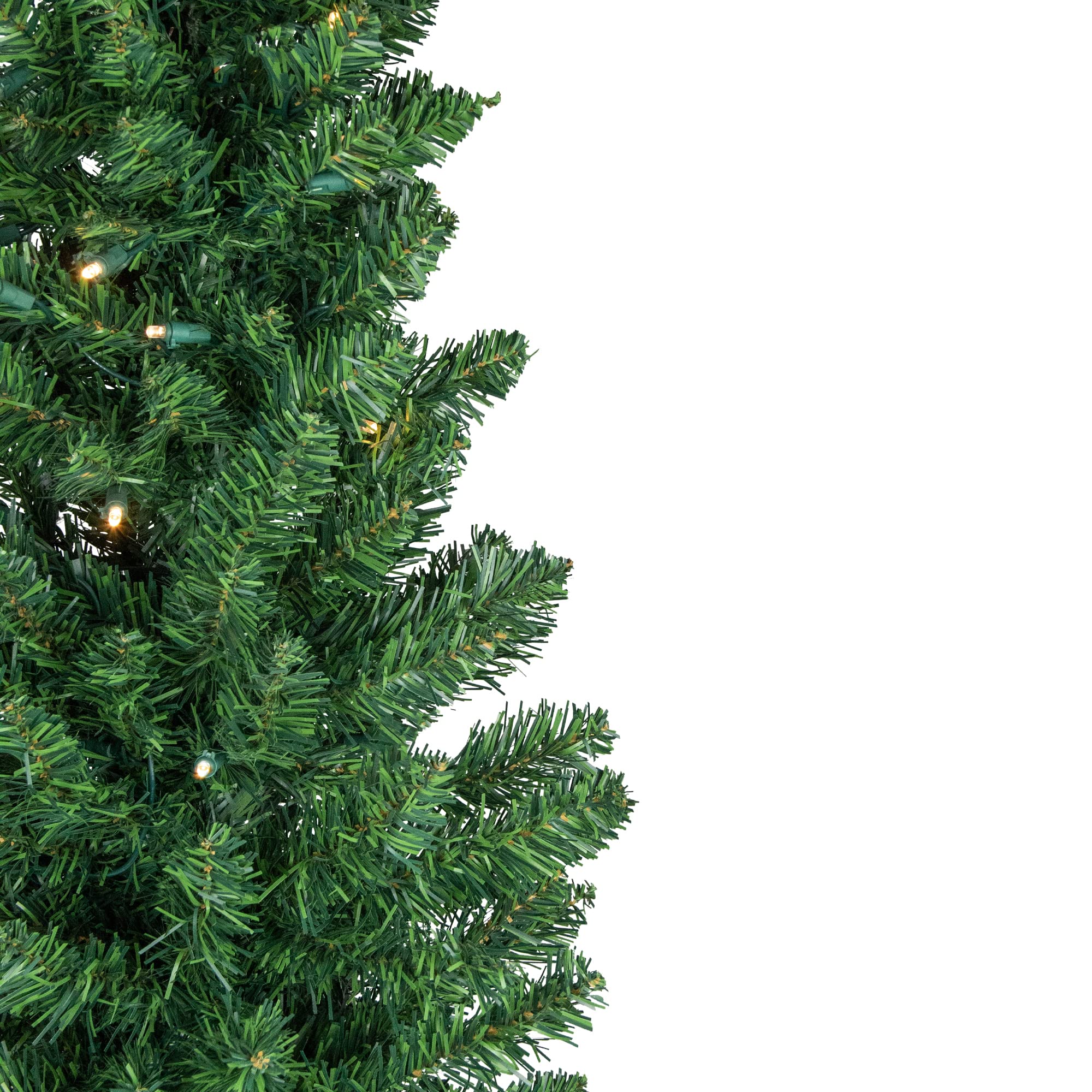 6 ft Pre-Lit Artificial Christmas Tree - Northern Balsam Fir Pencil Tree with 21