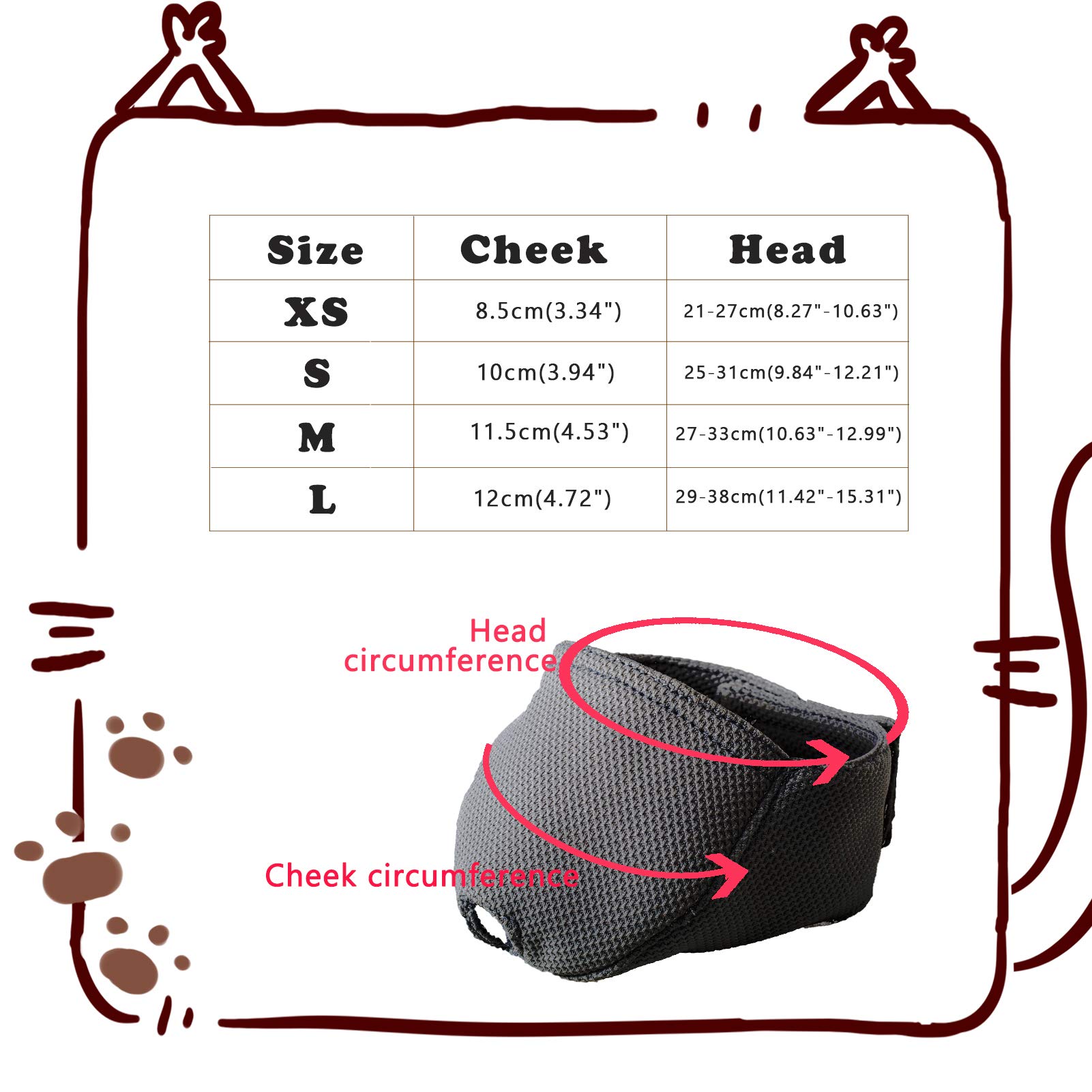 Breathable Mesh Cat Muzzle - Soft Mouth Guard for Biting Prevention, Chewing Control & Safe Grooming (Medium, Black) | Perfect for Vet Visits, Nail Trimming & Travel