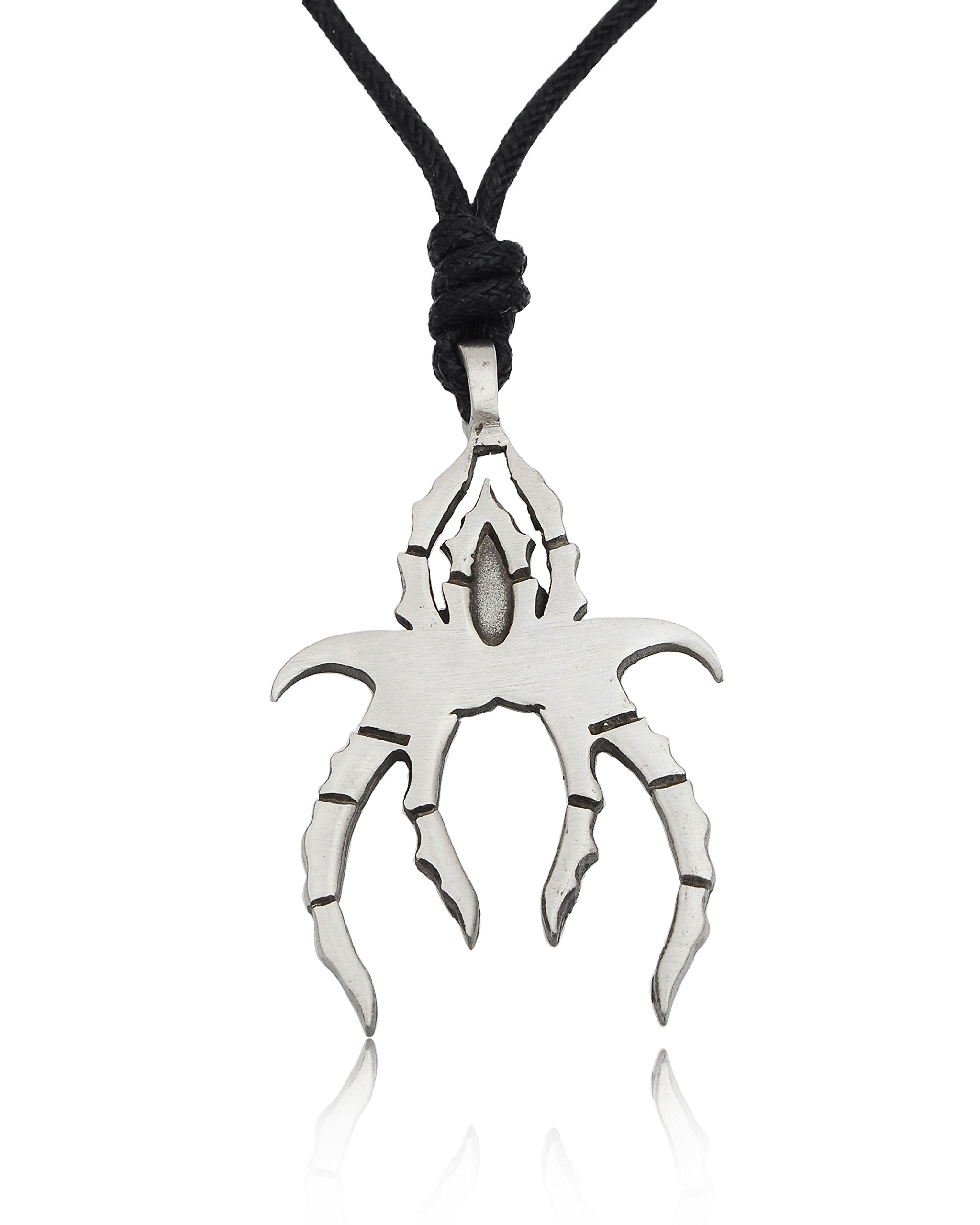 Spider Insect Silver Pewter Charm Necklace Pendant Jewelry - Gothic Fashion Accessory for Halloween, Cosplay & Alternative Style