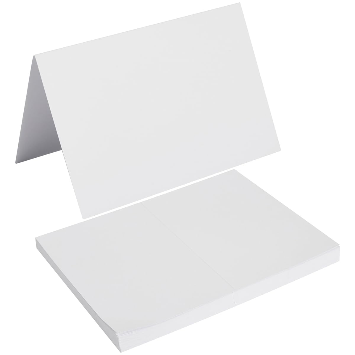 50 Pack Blank 5x7 Folded Greeting Cards - Premium White Cardstock for DIY Invitations, Weddings, Thank You Notes & All Occasions - Perfect for Handmade Stationery, Party Favors & Personalized Gifts