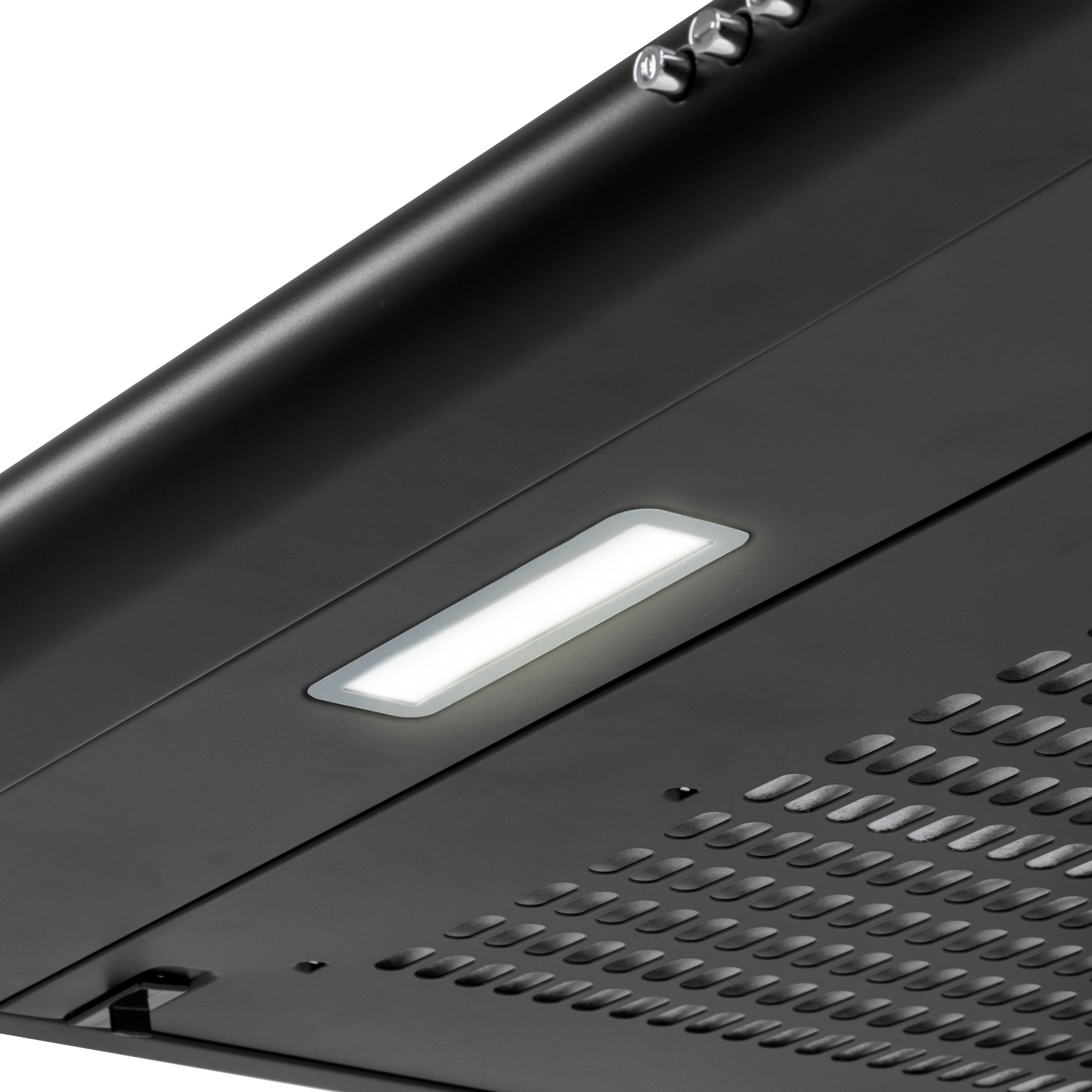 Baridi 60cm Under Cabinet Range Hood - Black Kitchen Extractor Fan with Powerful Ventilation - Perfect for Small Kitchens, Apartments & Cooking Spaces (Model DH107)