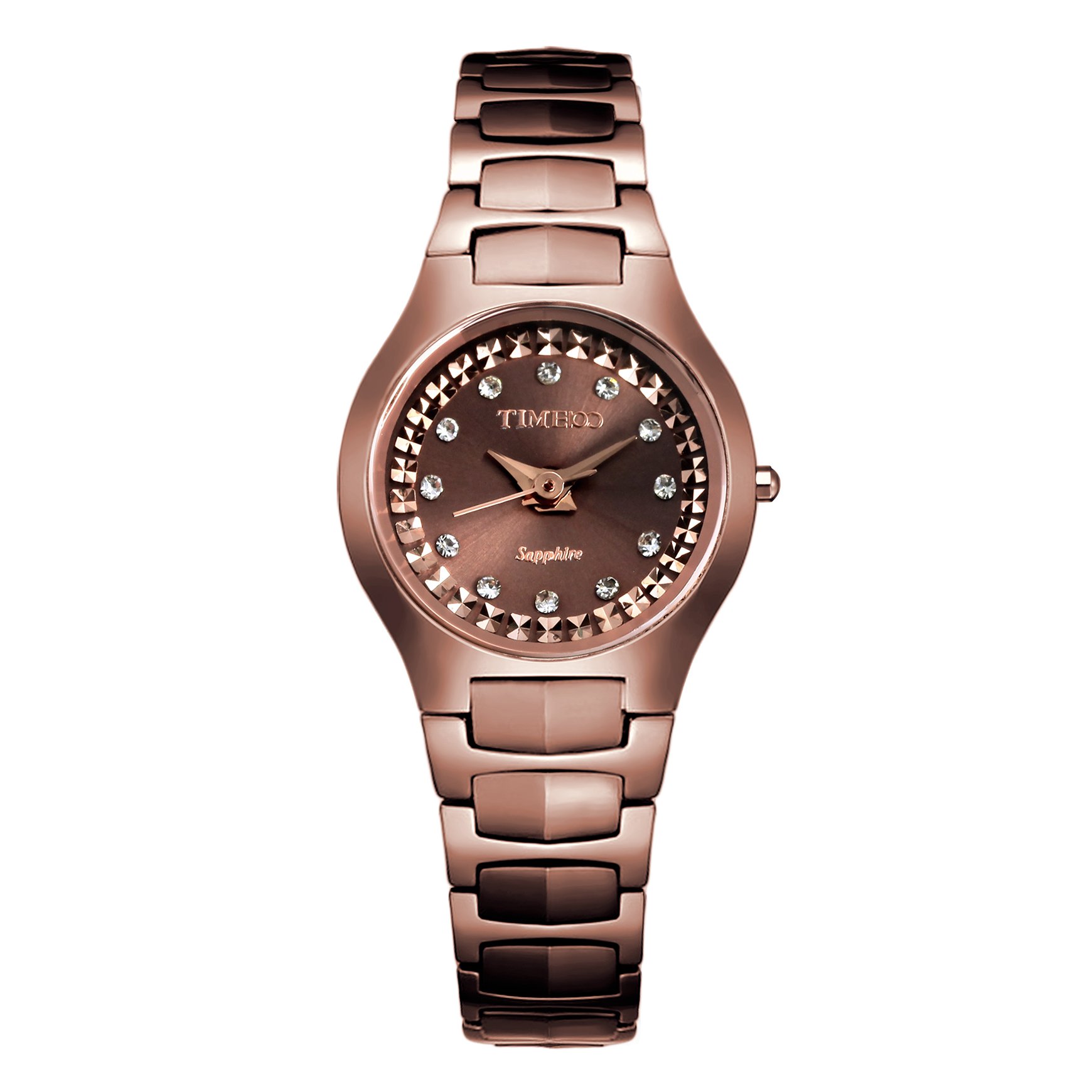 Luxury Diamond Tungsten Steel Sapphire Crystal Couple Watches for Women & Men - Elegant Matching Wedding Bands & Anniversary Gifts for Couples (Model: W50107L.03A) | Perfect for Date Nights, Formal Events & Romantic Occasions