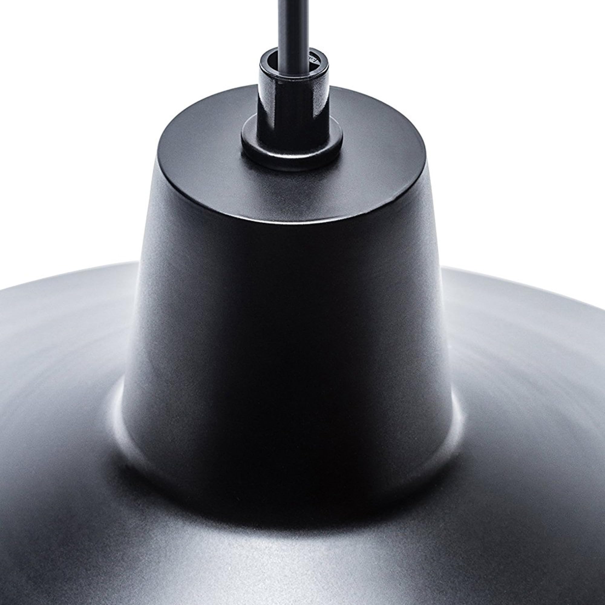 Globe Electric 65151 15ft Black Cord Plug-in Pendant Light with In-Line On/Off Switch - Matte Black Hanging Lamp for Kitchen Island, Dining Room, or Bedroom Ceiling Lighting