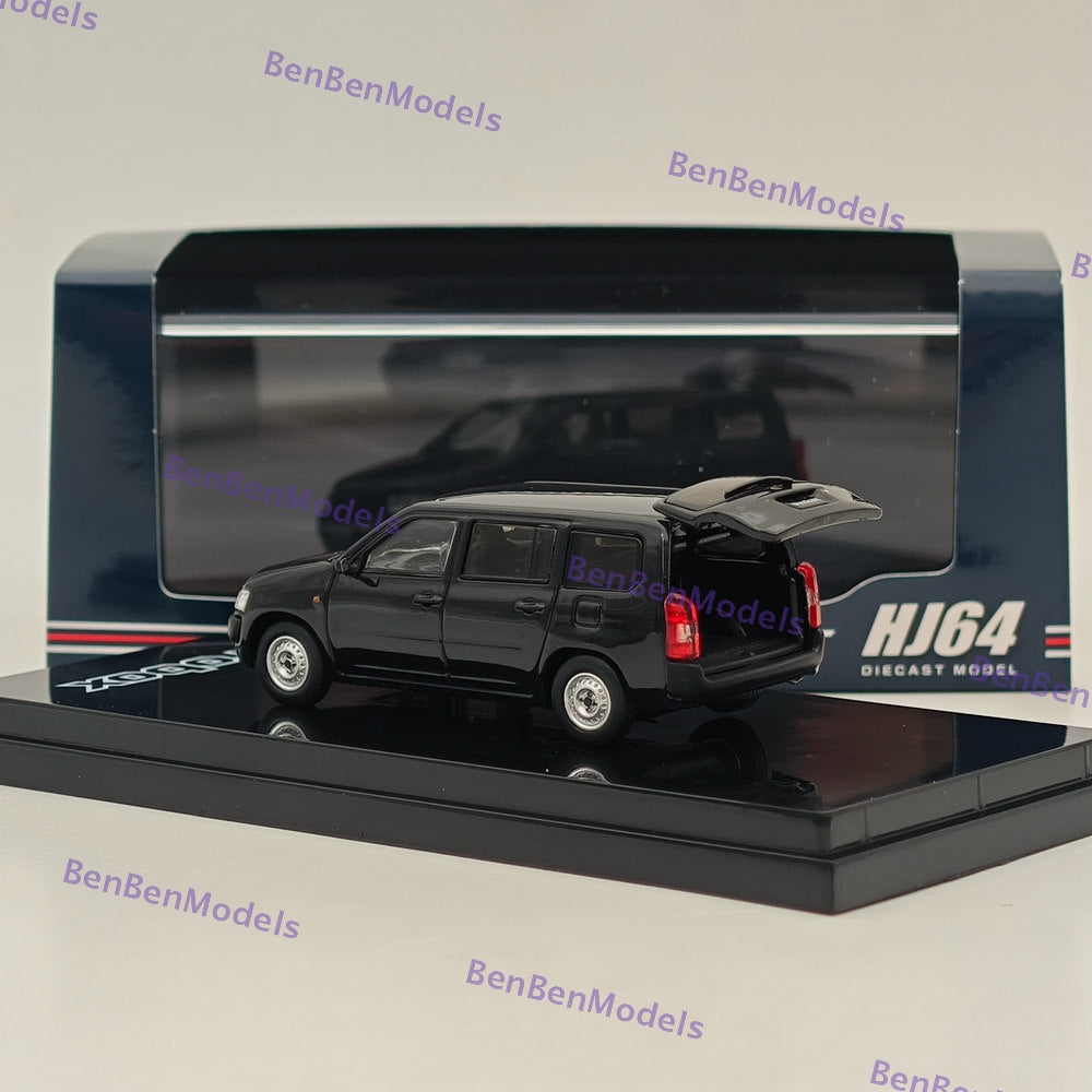 1/64 Scale Toyota PROBOX GL Black Diecast Model Car - Hobby Japan HJ644062BK - Collectible Miniature Vehicle for Display, Gifts & Car Enthusiasts