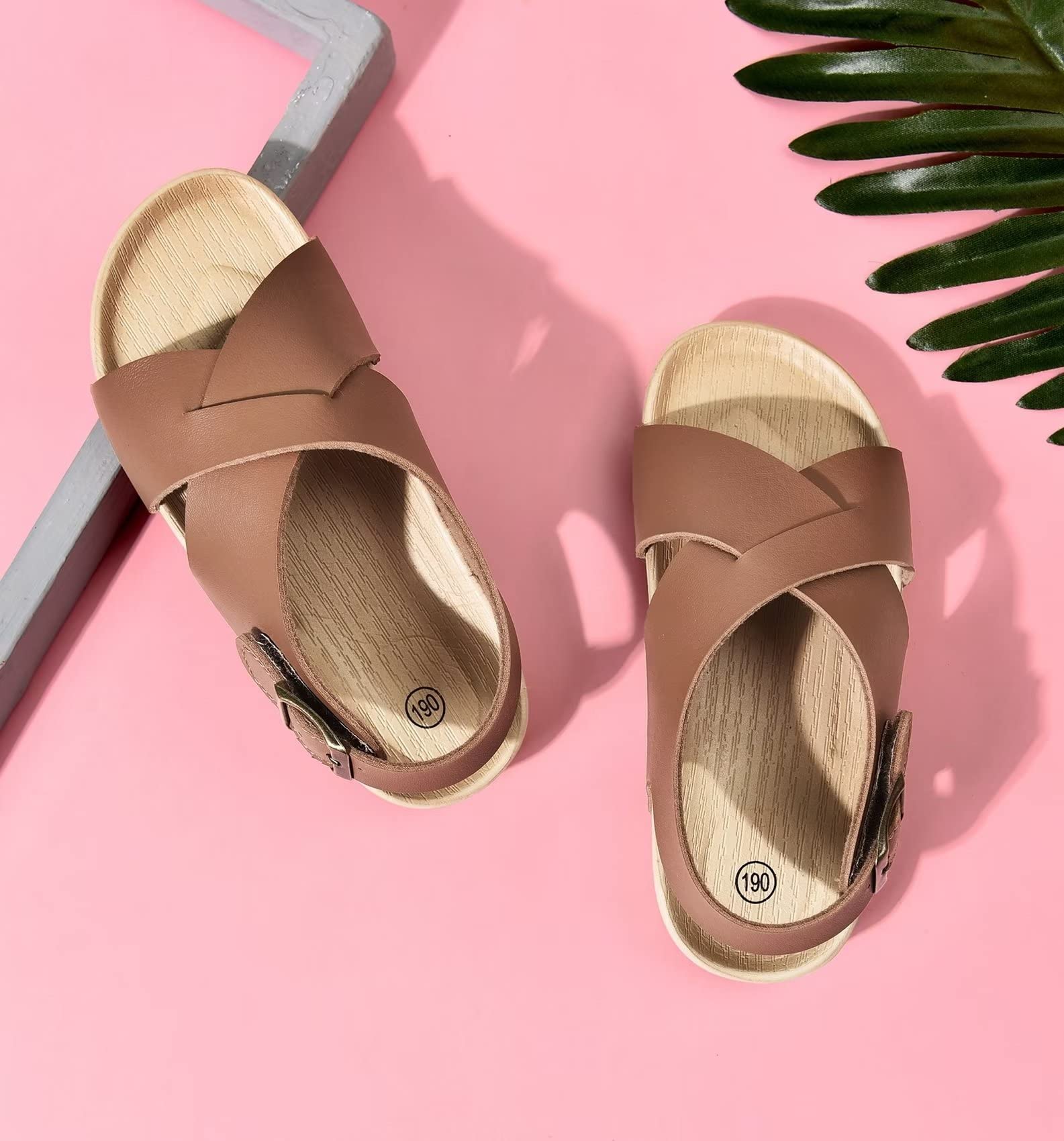Cubufly Kids Sandals - Adjustable Cross Strap Open Toe Sandals for Boys & Girls | Summer Beach, Pool, Playground Shoes | Toddler to Big Kid Sizes (1-7 Years) | Indoor & Outdoor Comfortable Footwear