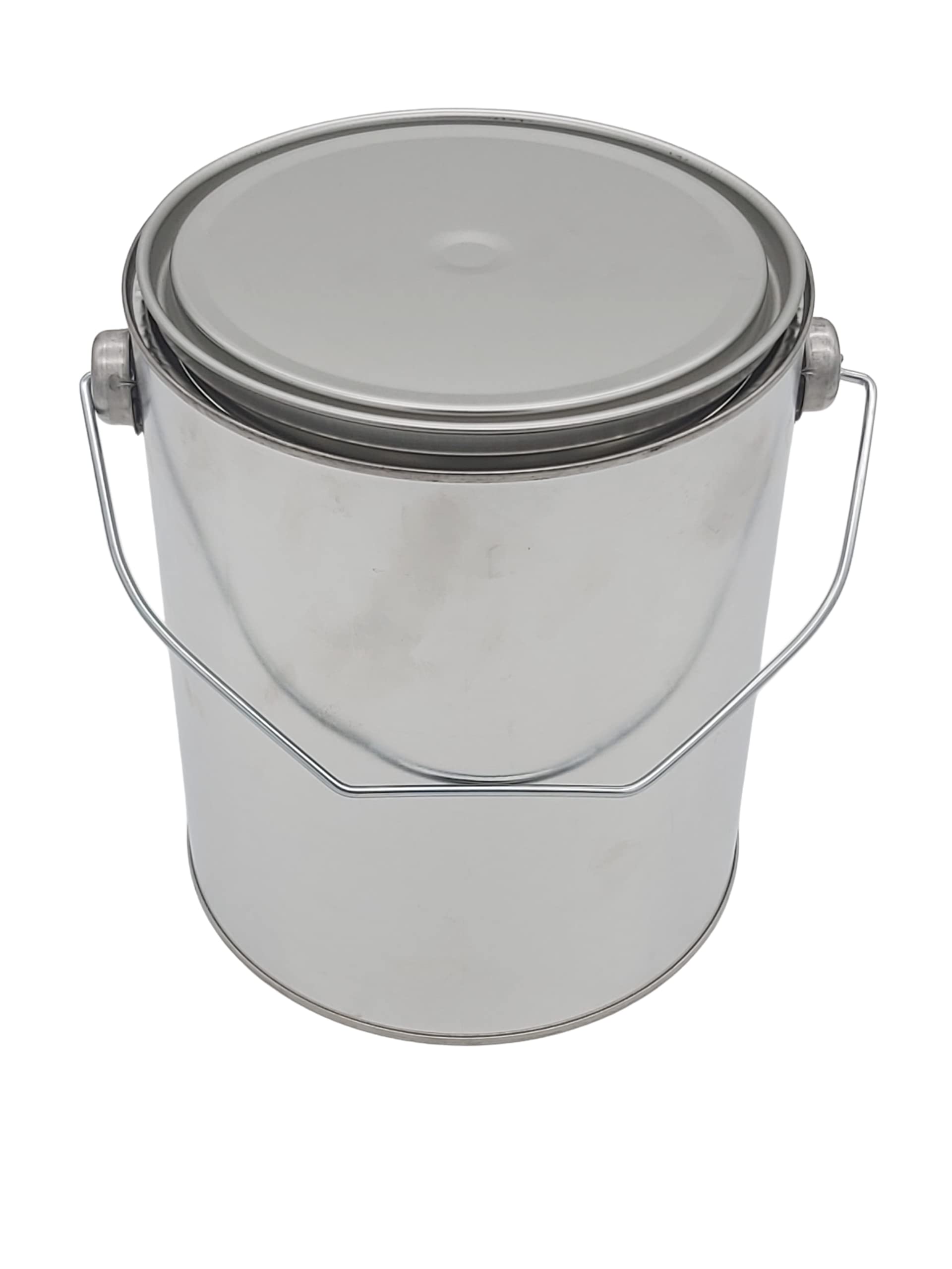 1 Gallon Empty Paint Can with Lid & Handle - Unlined Multipurpose Storage for Arts & Crafts, DIY Projects, Painting Supplies & Garage Organization - 100% Recyclable Metal Container (Pack of 1) - Perfect for Paint Mixing, Home Decor Storage & Workshop Organization