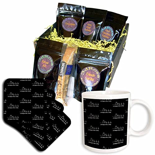 3D Rose Coffee Lover Gift Basket - Unique Coffee Design for Coffee Enthusiasts - Perfect for Birthdays, Holidays & Office Gifts - Coffee-Themed Gift Box for Drinkers Who Need Their Daily Brew