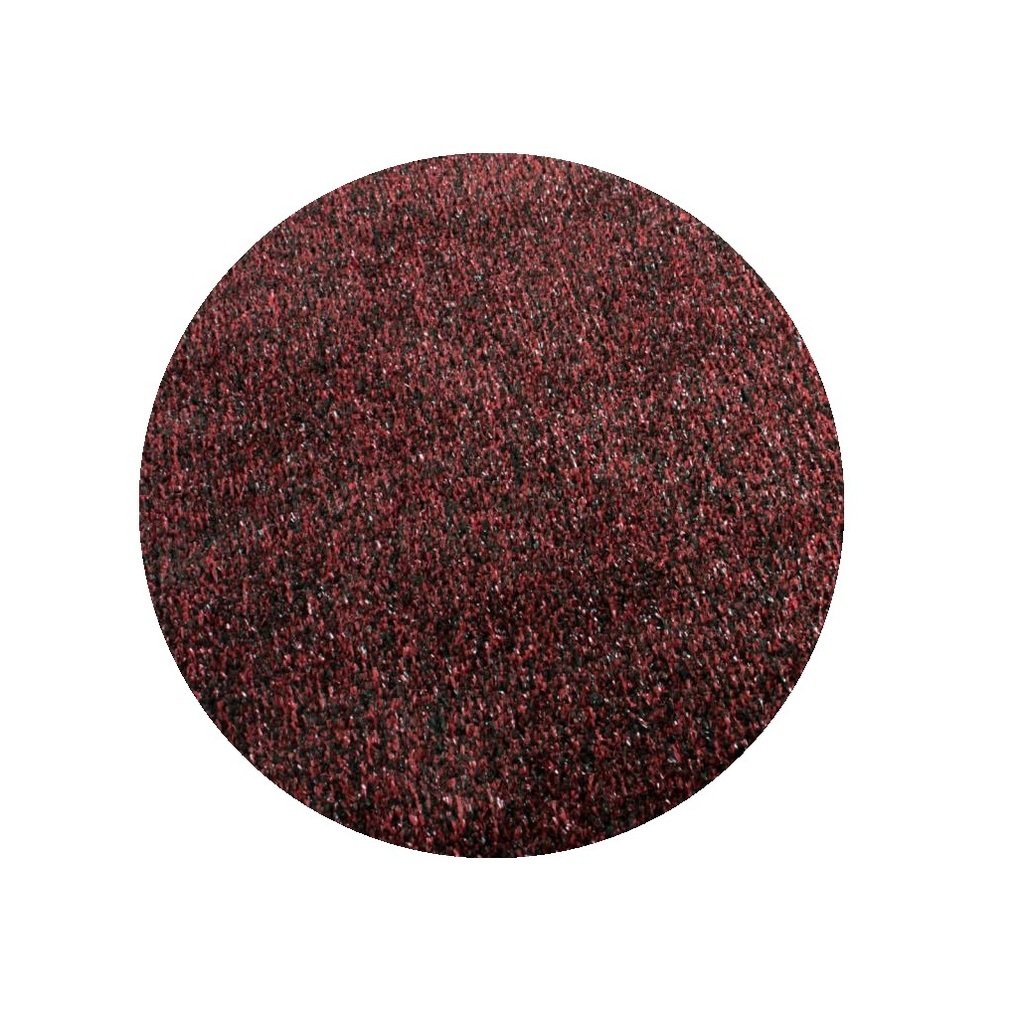 KOECKRITZ 8' Round Red/Black Artificial Grass Outdoor Rug - Lightweight, Easy Maintenance (Just Hose Off & Dry) - 8 Color Options - Perfect for Patio, Deck, Poolside & Garden Decor