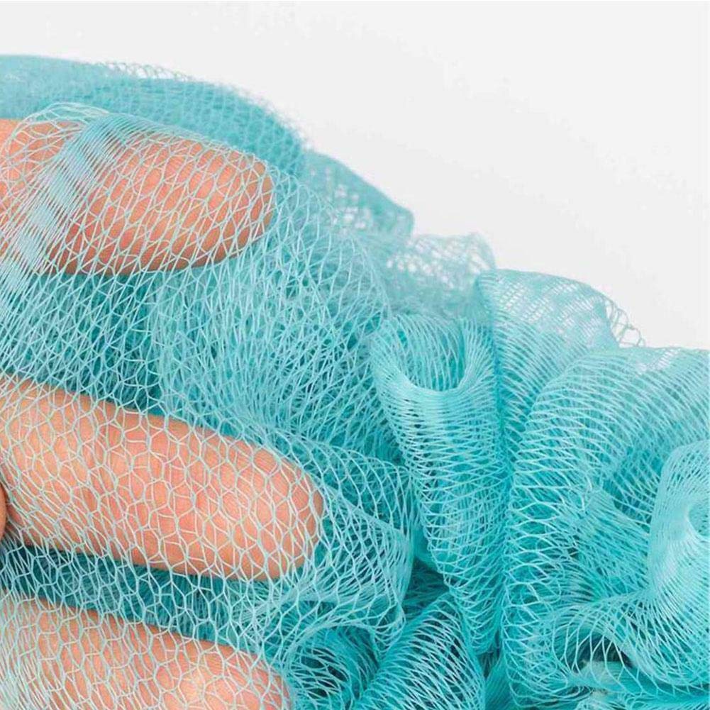 Exfoliating Bath Sponge Loofah with Handle for Men & Women - Soft Shower Scrubber for Smooth Skin - Perfect for Daily Exfoliation & Body Cleansing - Random Color