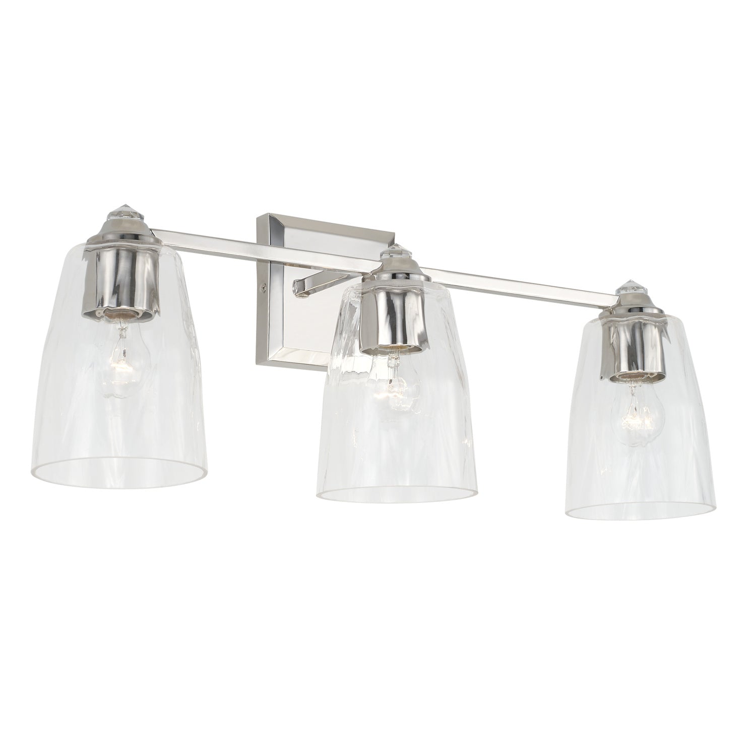 Capital Lighting Three Light Vanity - Modern Bathroom Light Fixture with Adjustable Arms, Brushed Nickel Finish - Perfect for Makeup, Shaving & Spa-Style Vanity Areas