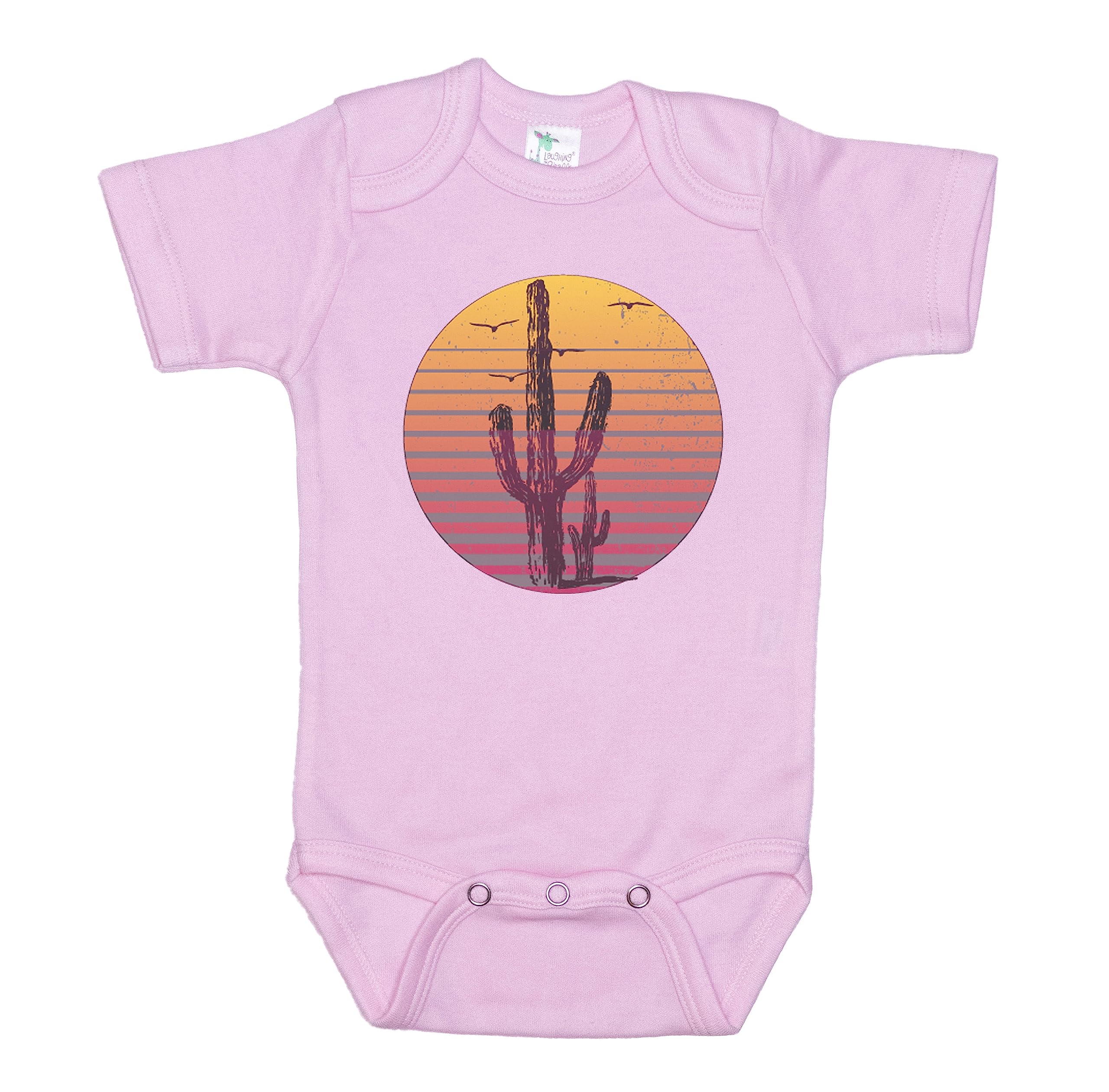 Ebenezer Fire Sunset Baby Onesie | Cactus Sunset Romper | Unisex Infant Bodysuit for Boys & Girls | Soft Cotton Baby Outfit – Perfect for Photos, Playtime & Everyday Wear