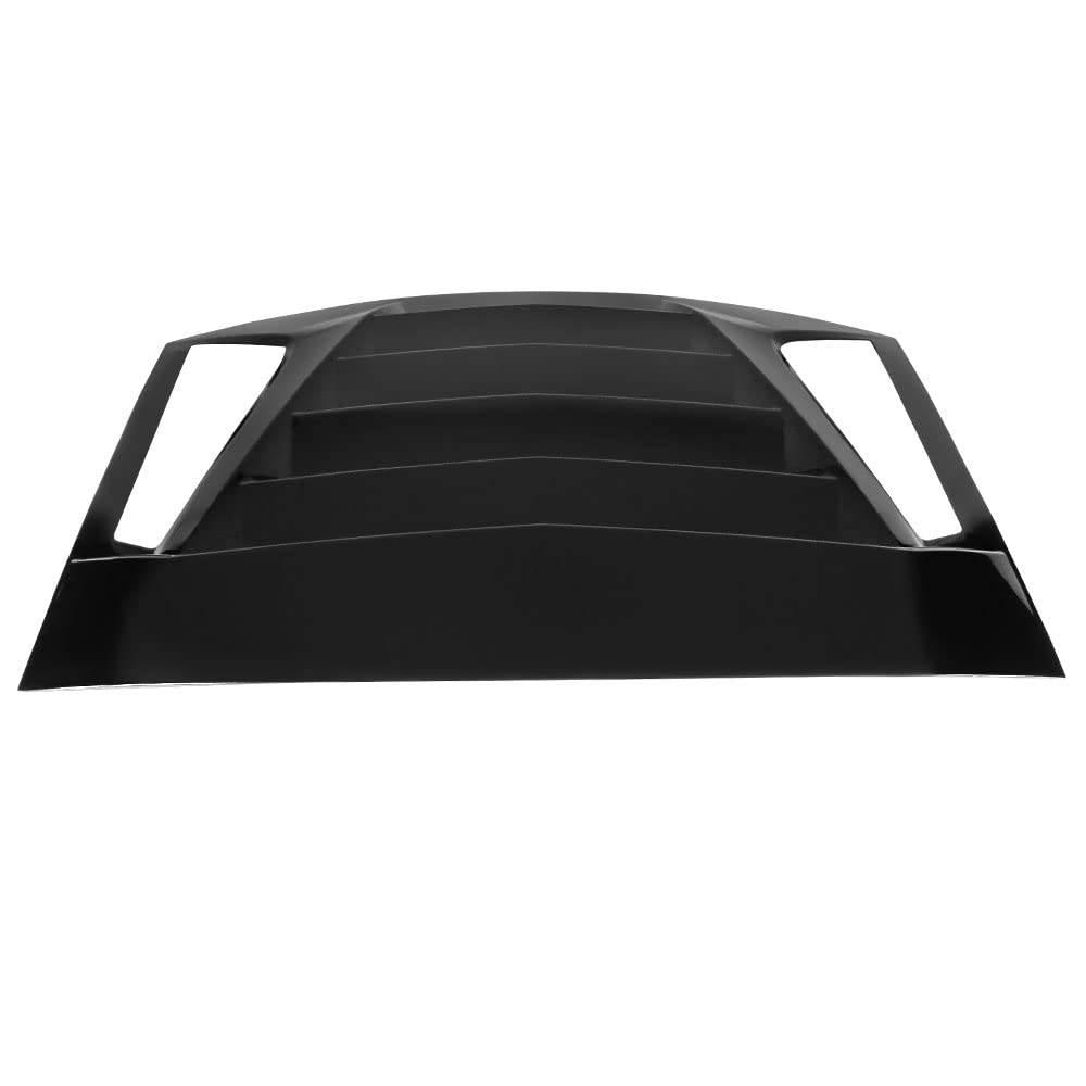 FREEMOTOR802 Rear Window Louver for 2011-2023 Dodge Charger | IKON V2 Style Gloss Black ABS Sun Shade & Rain Guard | Perfect for Car Shows, Street Racing & Summer Sun Protection