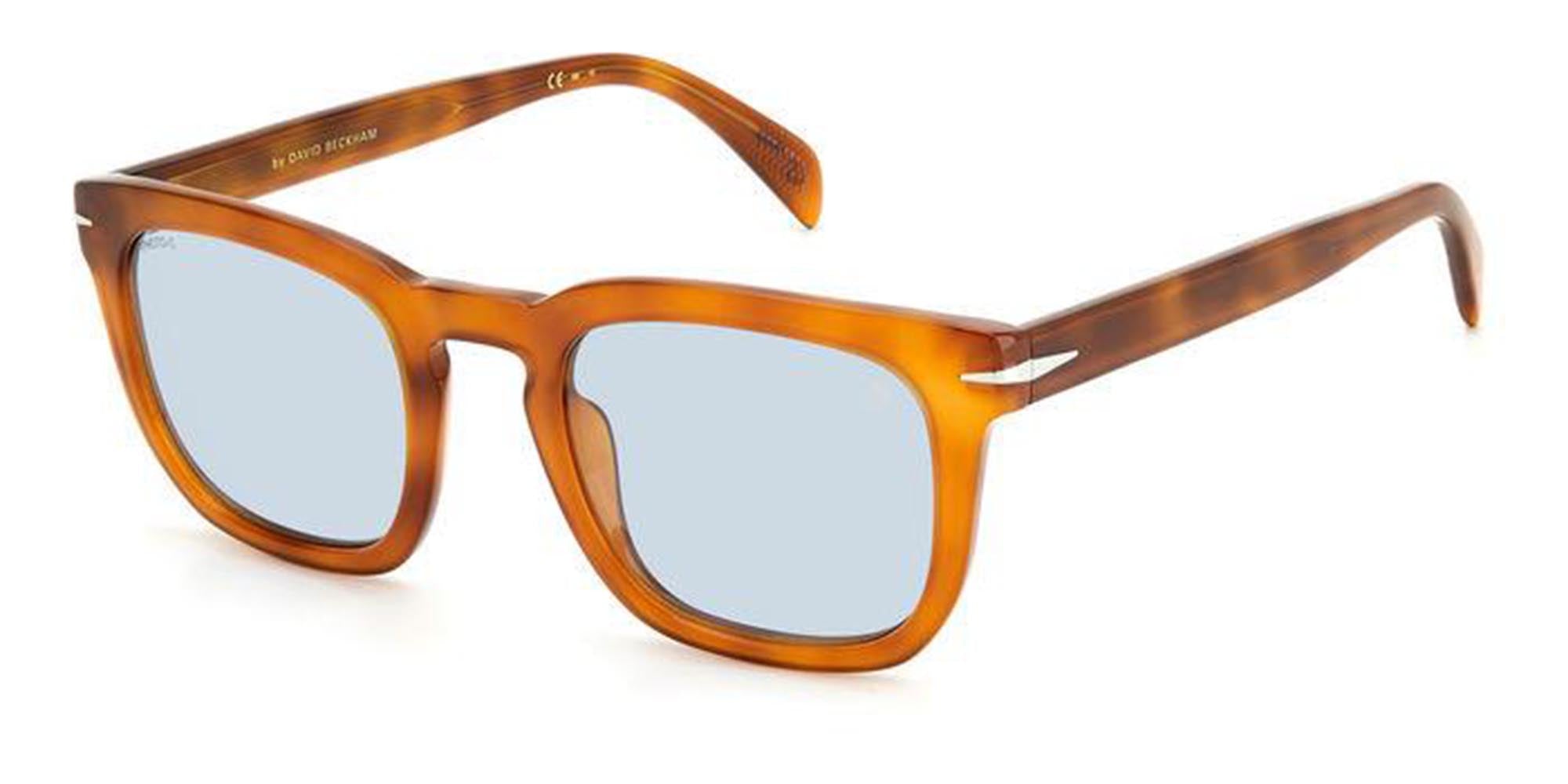 David Beckham DB7076/S Men's Sunglasses - Polarized UV Protection Aviator Style for Driving, Outdoor & Fashion