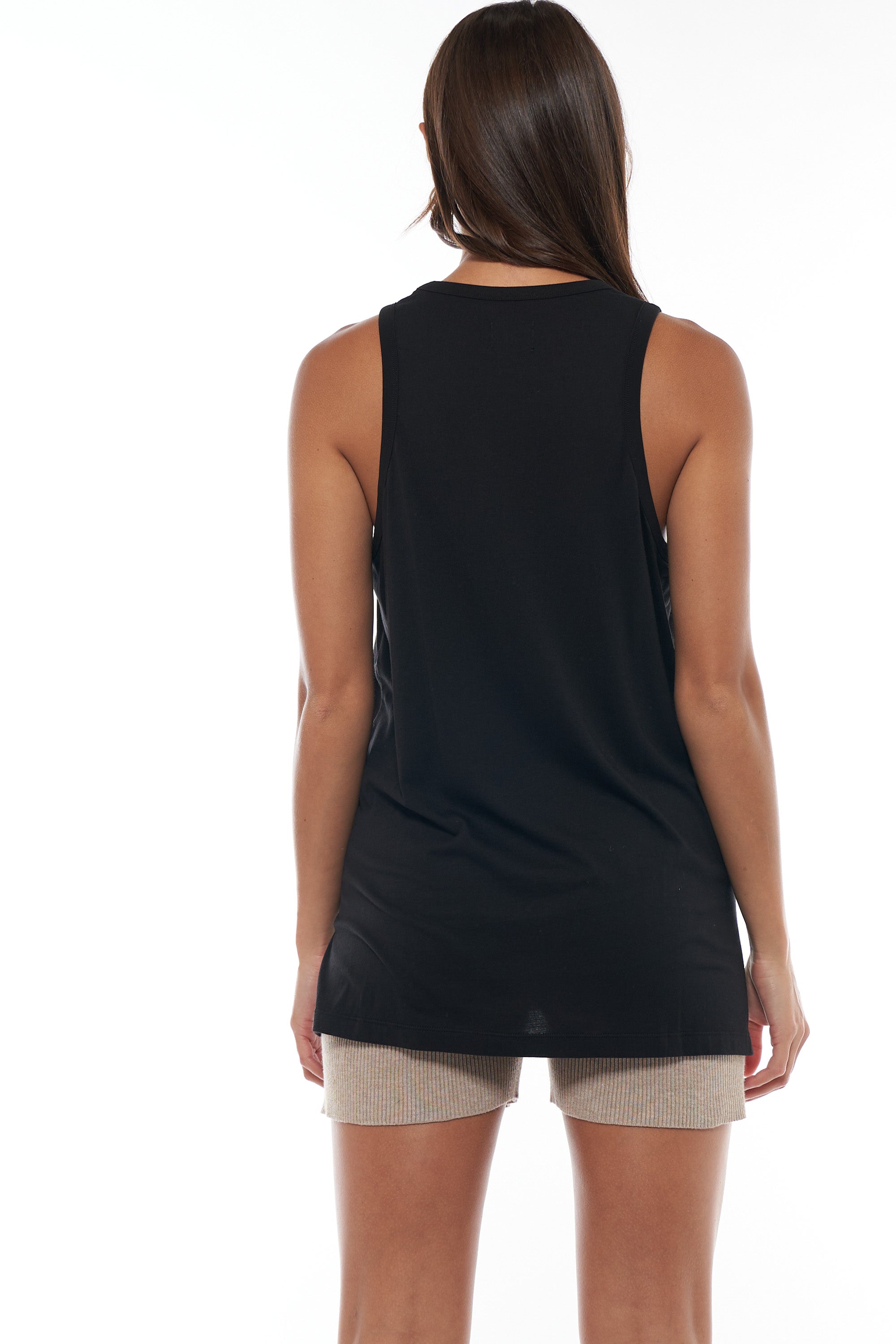 Women's Scoop Neck Tank Top - Soft Stretchy Casual Sleeveless Shirt for Summer, Yoga, Workout & Lounge Wear
