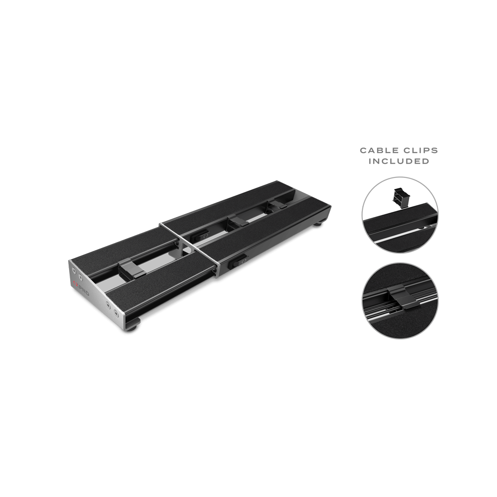 D'Addario XPND Single Row Pedalboard - Expandable Guitar Effects Pedal Board for Musicians | Perfect for Live Performances & Studio Recording